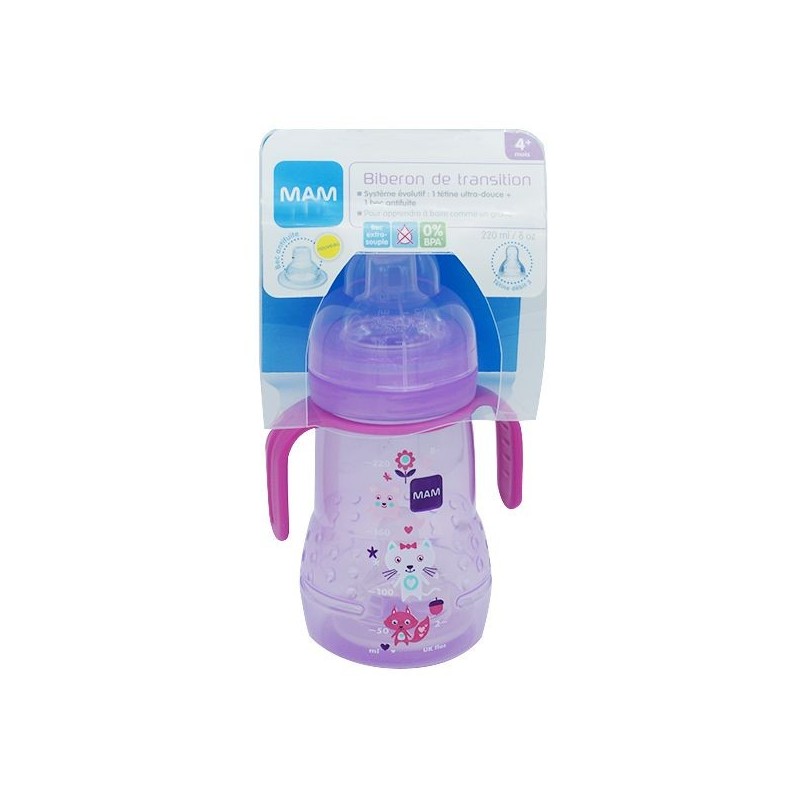 Pharmacie Bastille - MAM Biberon de transition fille 220ml