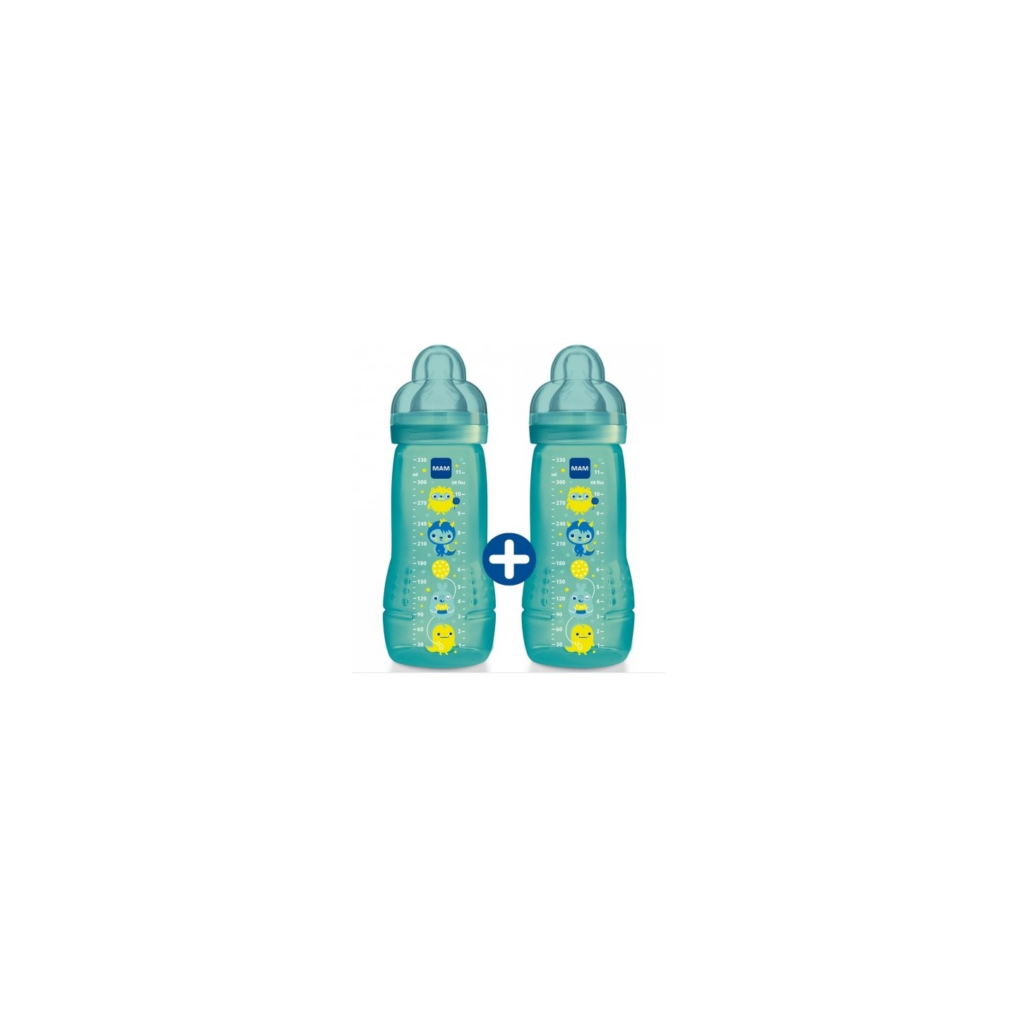 Mam Biberon age2 Cirque Garcon 330ml lot de 2
