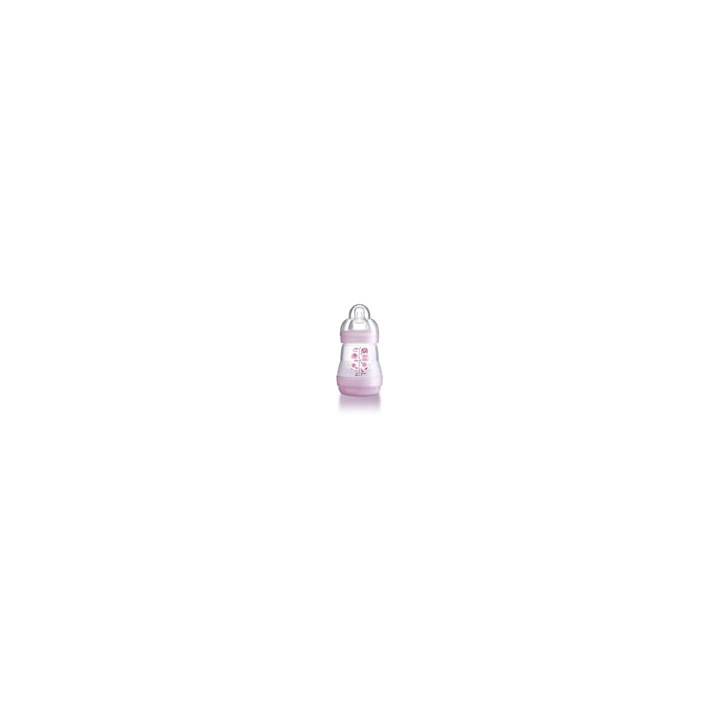 Mam Biberon Anticolique Rose 160ml - tétine dévit 1