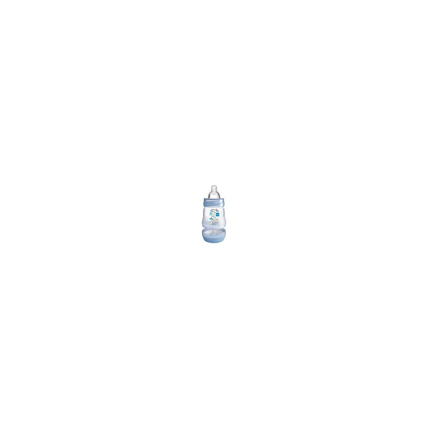 Mam Biberon Anticolique Tétine Débit 1 Bleu 160ml