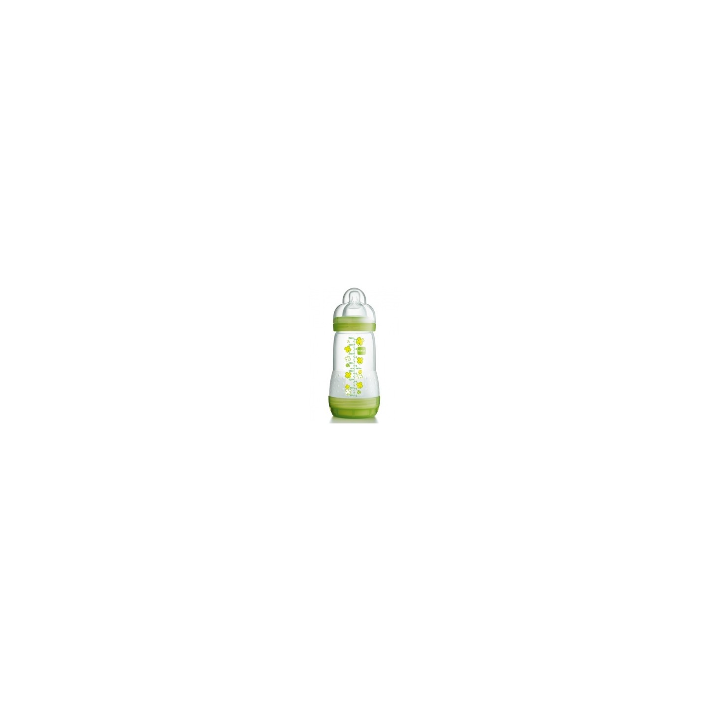 Mam Biberon Anticolique vert 260ml - tétine débit 2