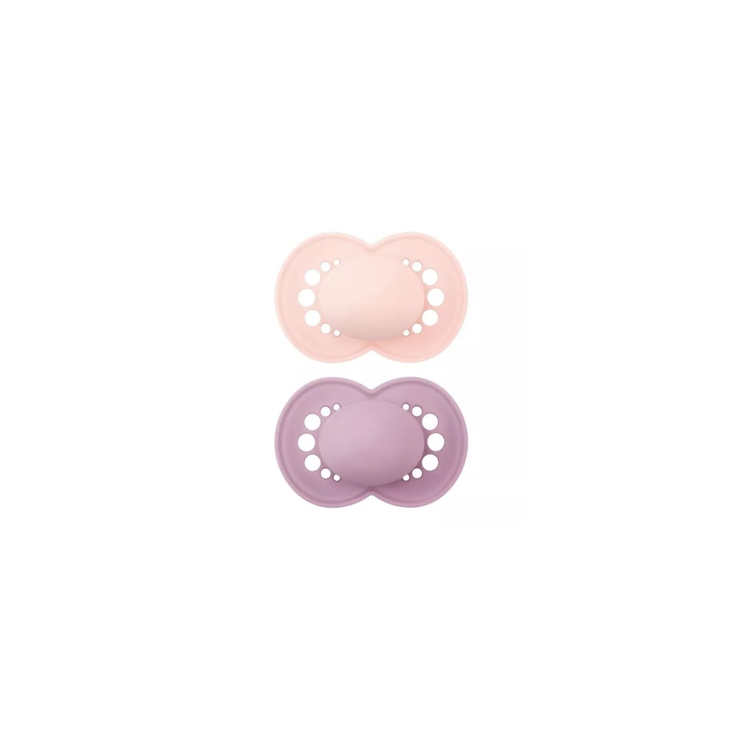 MAM Original Sucettes anatomiques en silicone 6m+ - Lot de 2 - Coloris uni aléatoire
