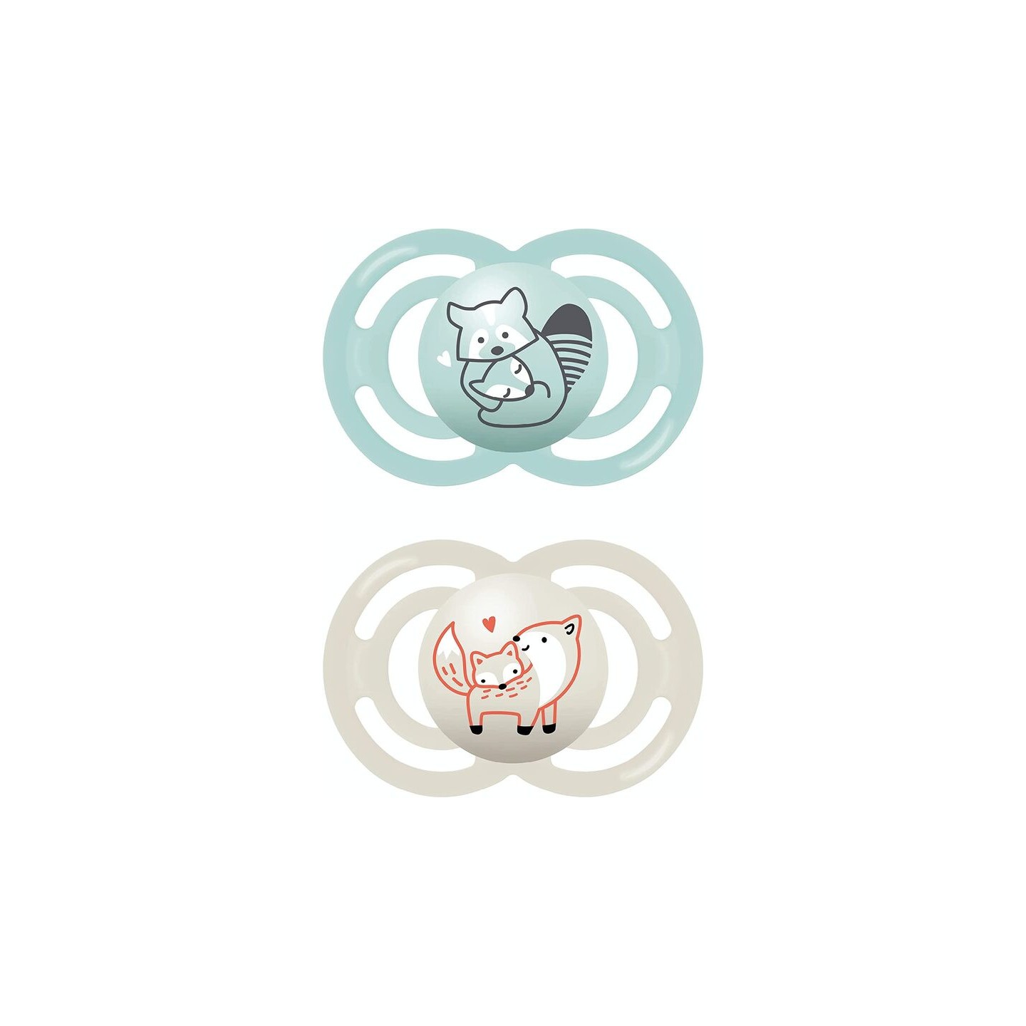 MAM Perfect Sucettes en silicone 6m+ - Lot de 2 - Coloris aléatoire