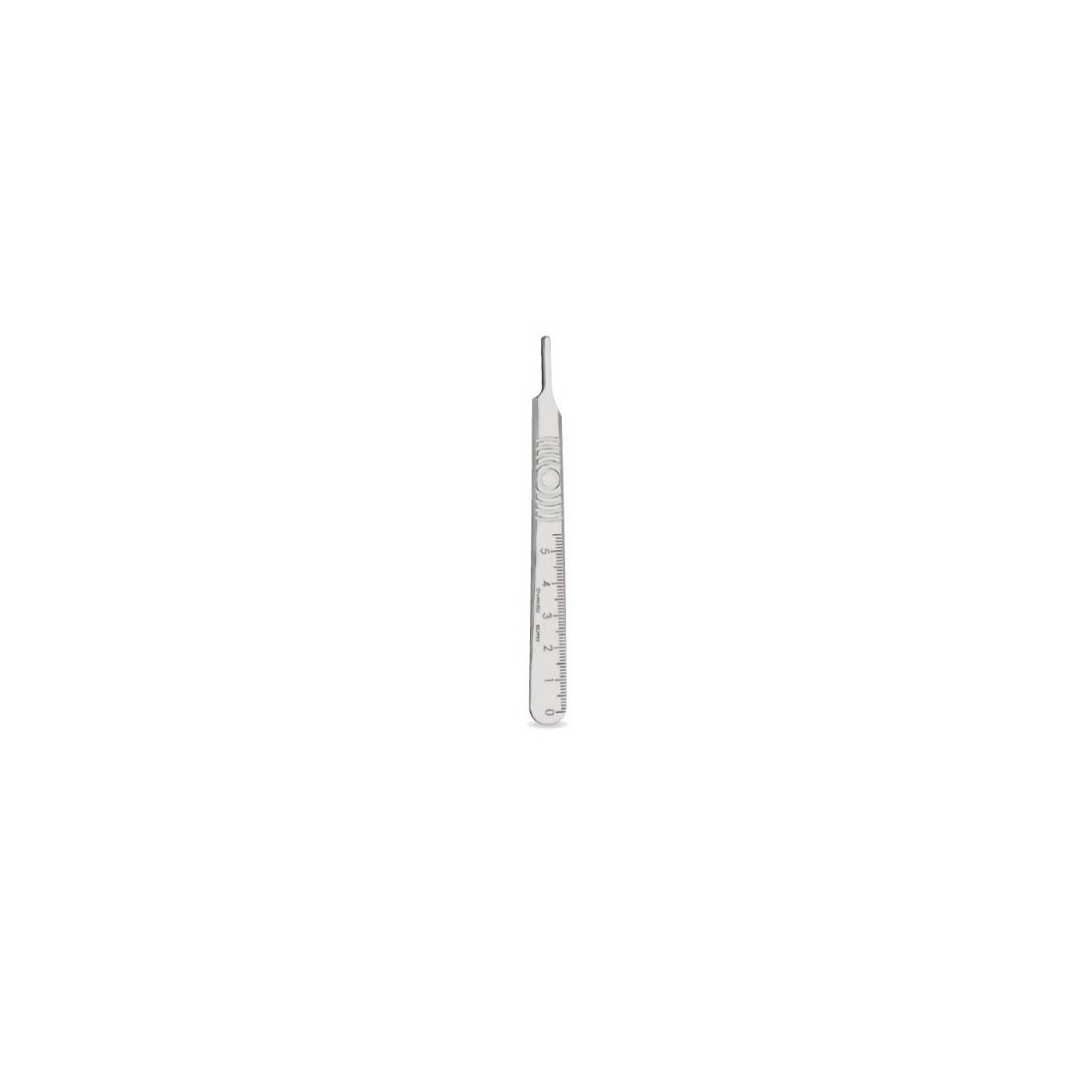 Manche de Bistouri Etroit Gradué Inox 12 cm
