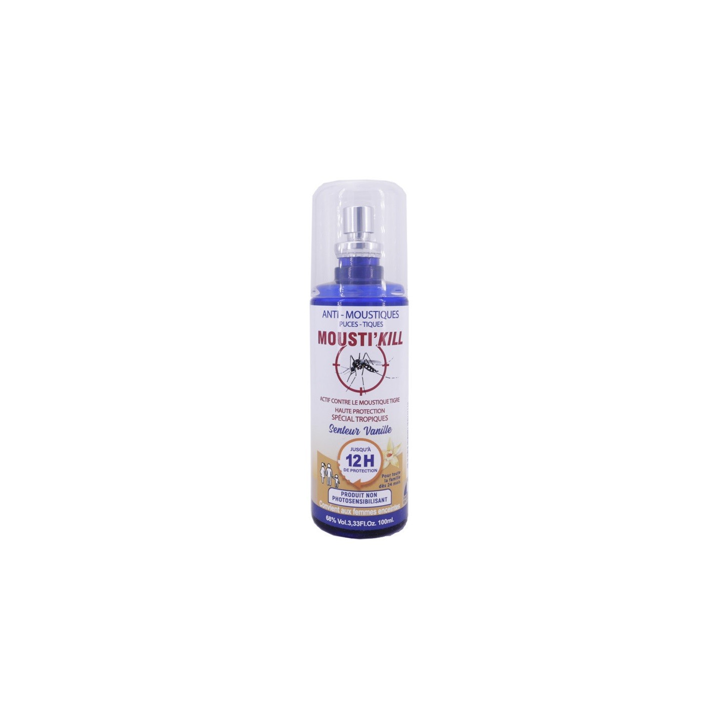 Mathieu Pharma Mousti'Kill Spray anti-moustiques senteur vanille - 100ml
