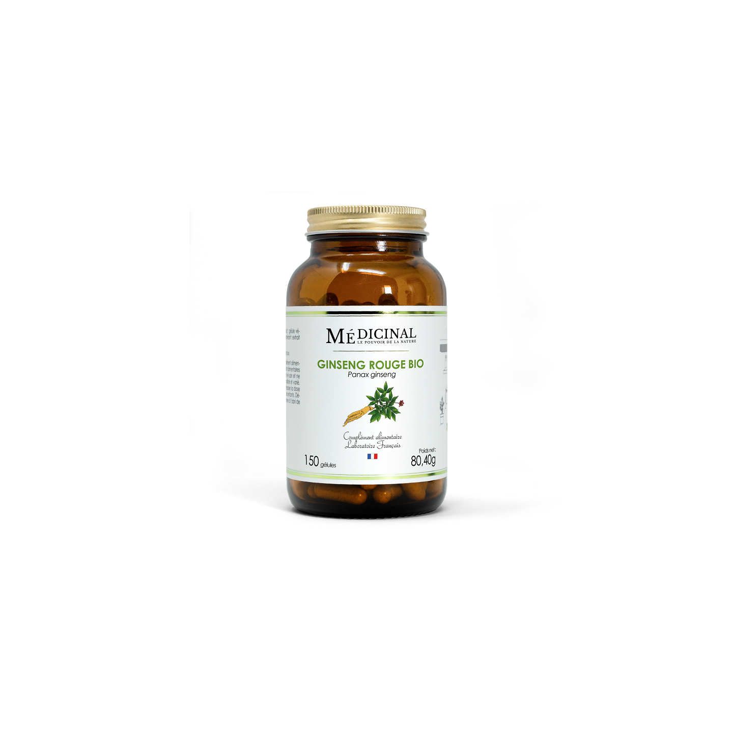 Médiprix Ginseng Rouge Bio - 150 gélules