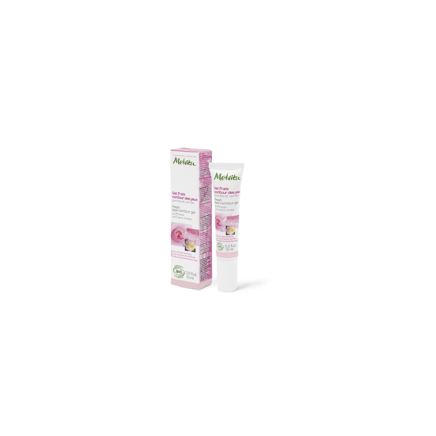 MELVITA NECTAR DE ROSES GEL FRAIS CONTOUR YEUX 15ML