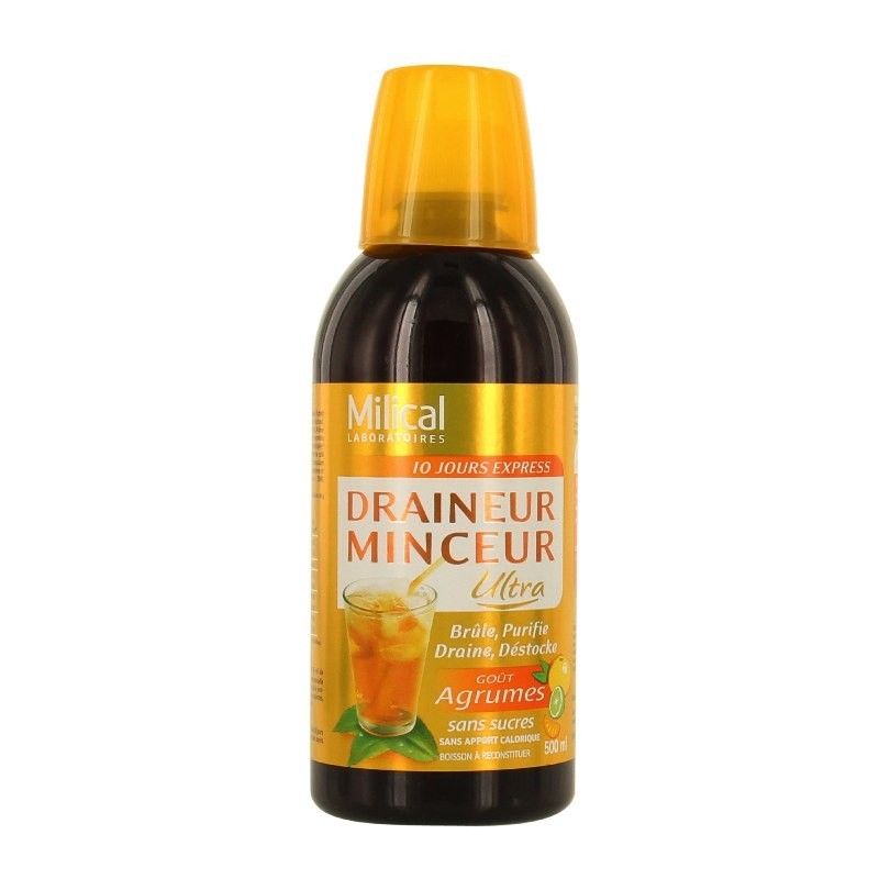 Pharmacie Bastille - Milical draineur minceur ultra agrumes 500ml