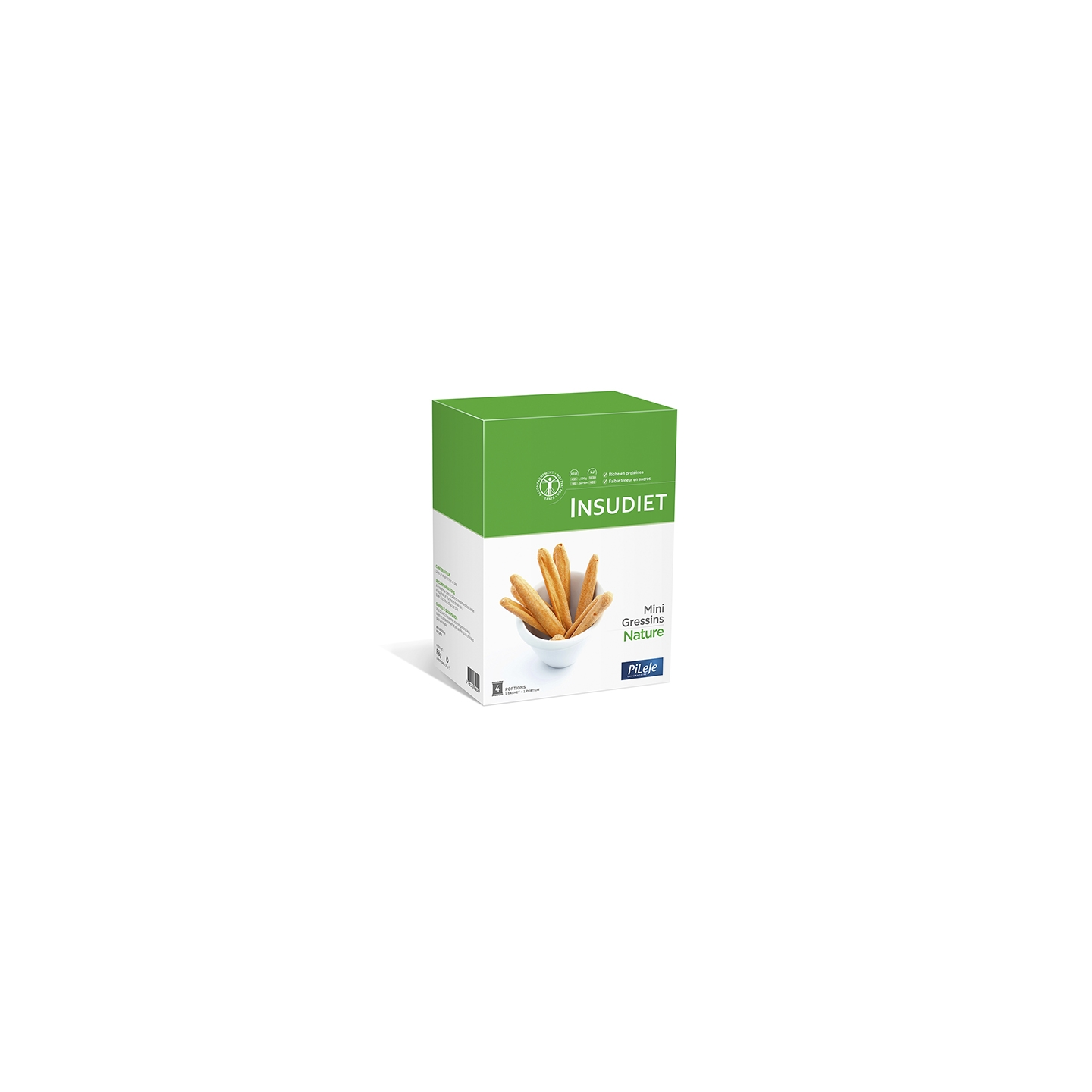 Mini Gressins nature 4 sachets Insudiet
