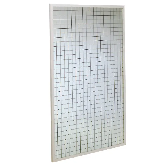 MIROIR MURAL À SURFACE QUADRILLÉES