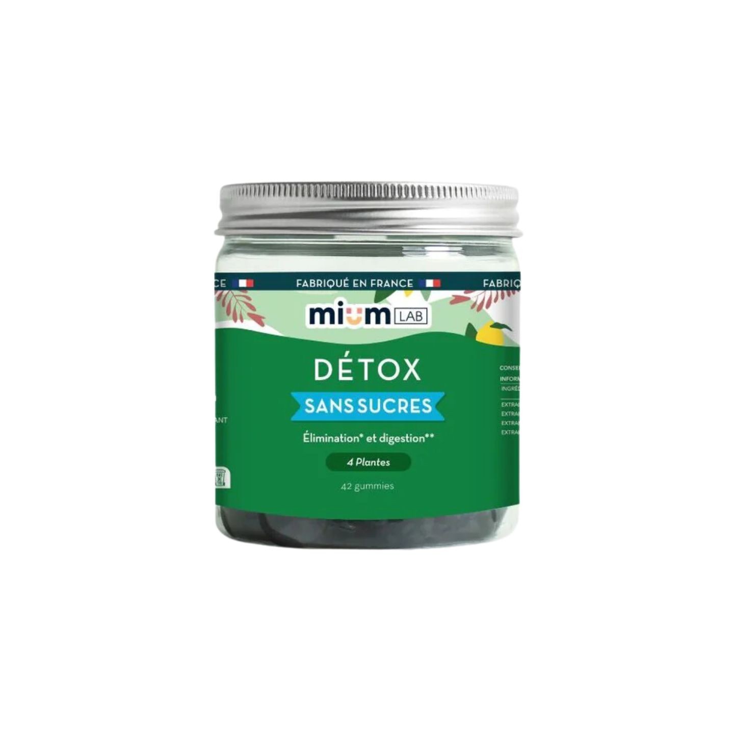 Mium Lab Gummies détox sans sucres - 42 gummies