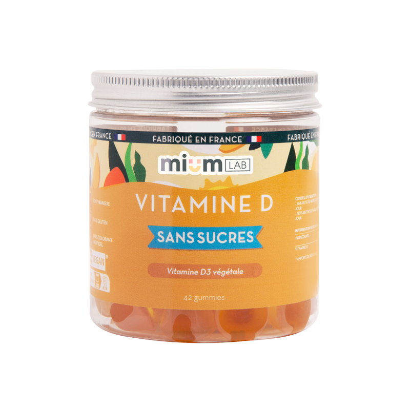 Pharmacie Bastille - Mium Lab Vitamine D sans sucres 42 gummies
