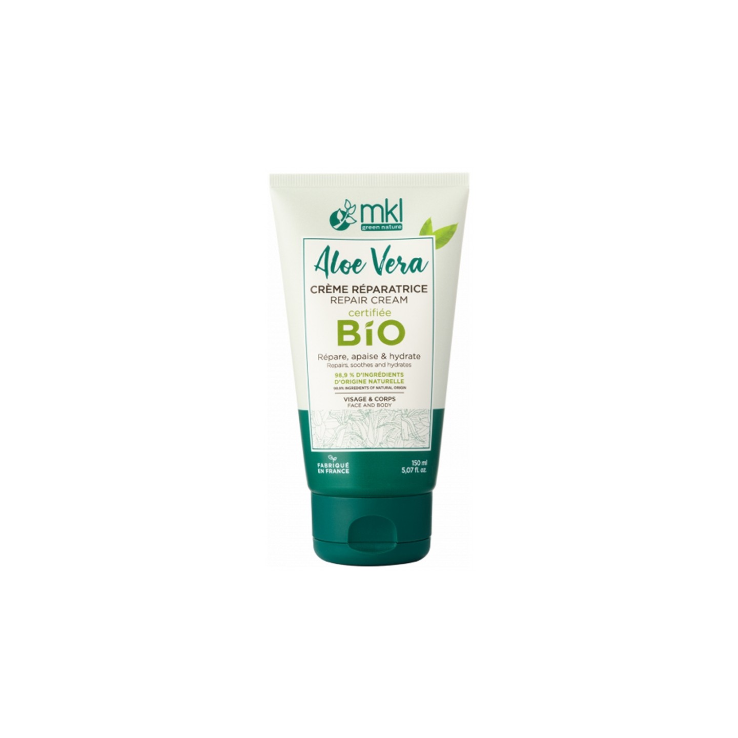 Mkl Crème réparatrice bio aloe vera 3 en 1 150ml