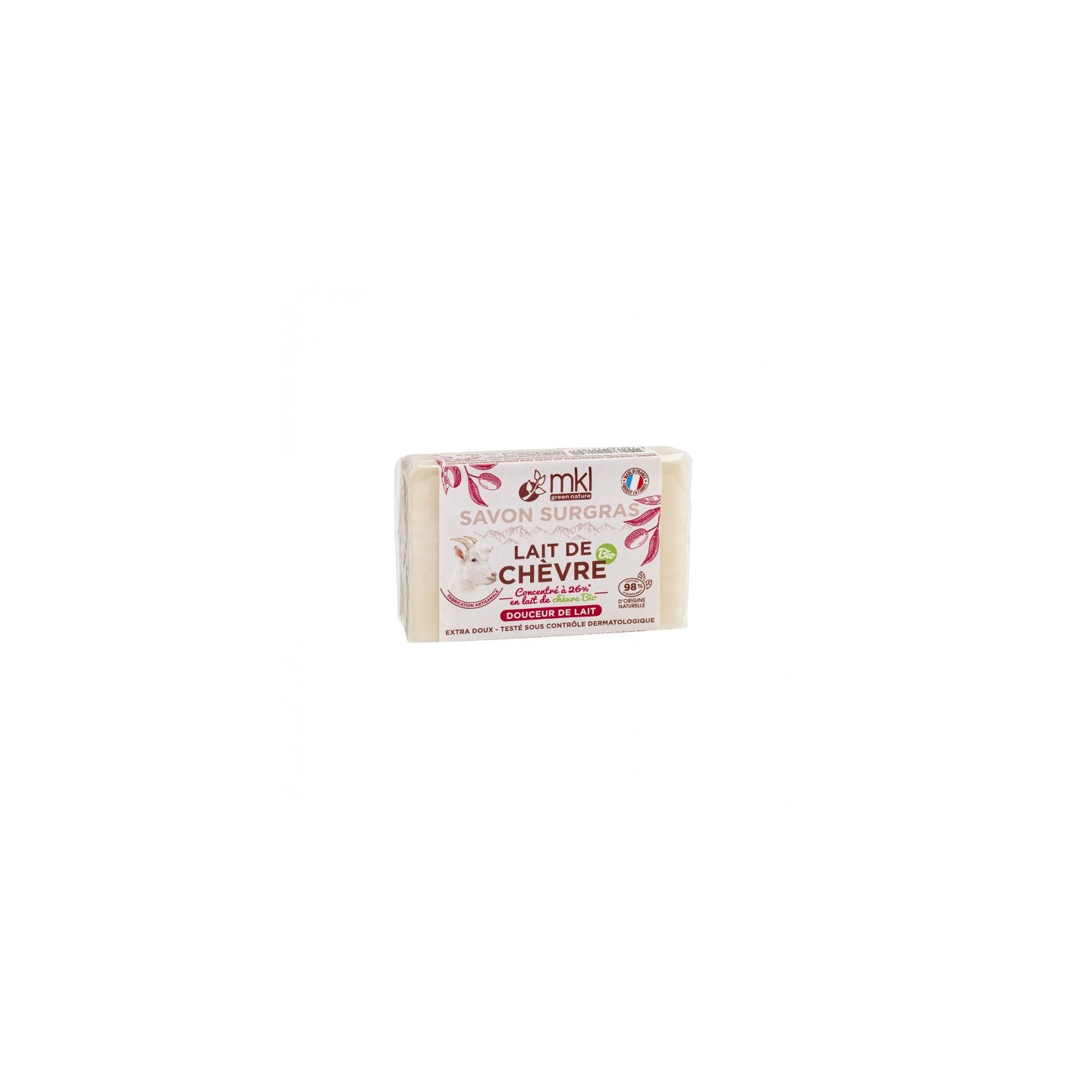 MKL Savon au lait de chèvre Bio Douceur de lait - 100g