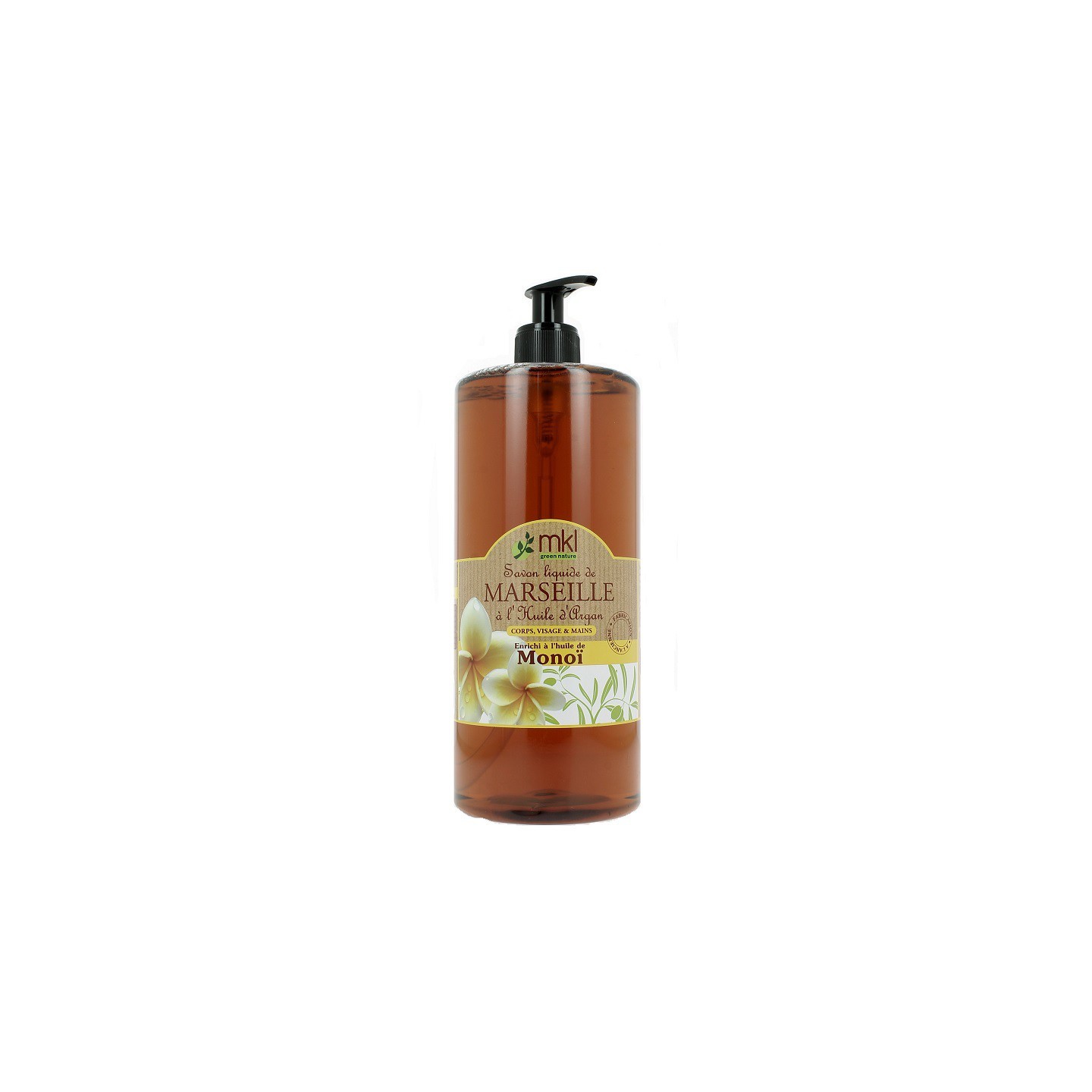 MKL Savon de Marseille monoï et argan - 1L