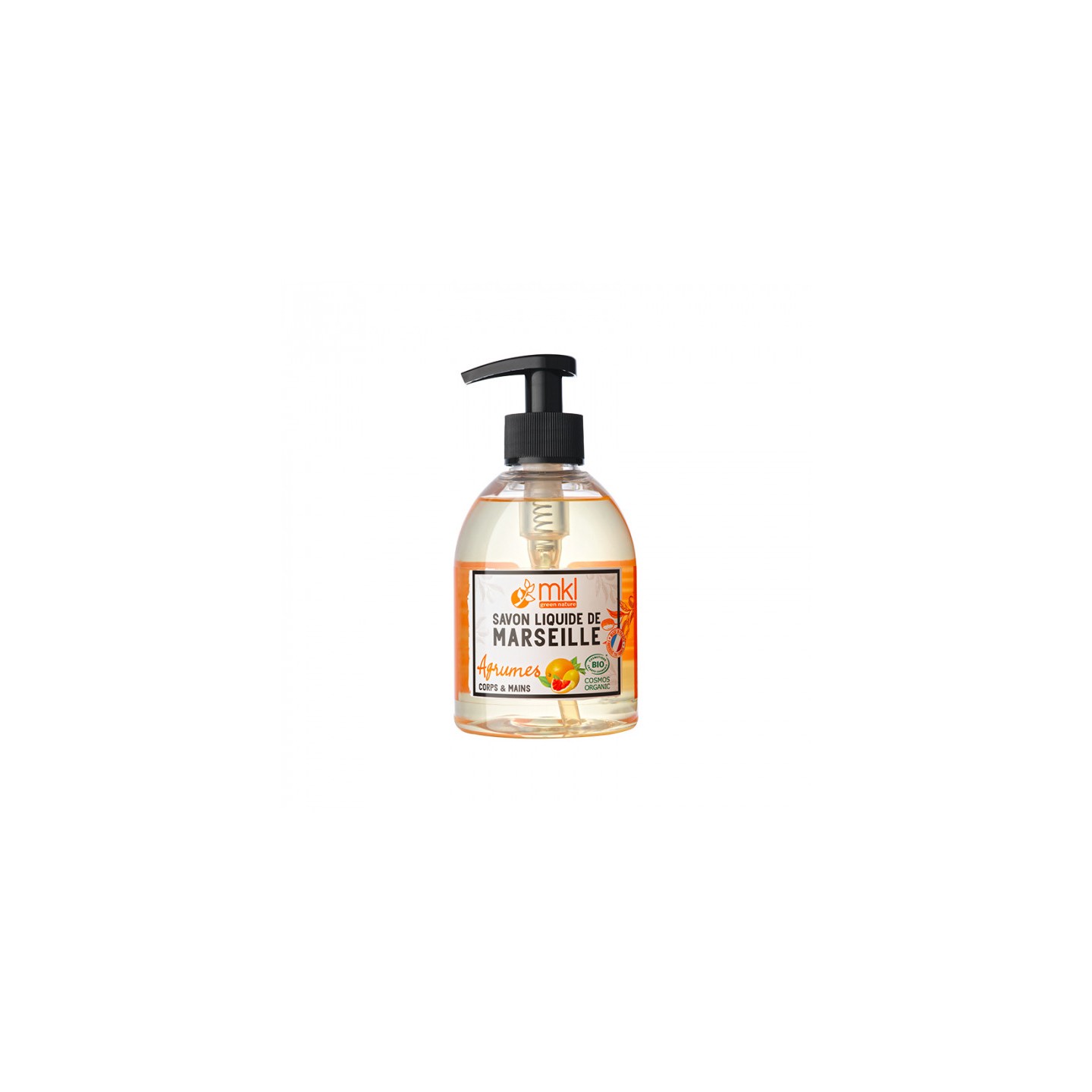 MKL Savon de Marseille surgras Agrumes certifié Bio - 300ml