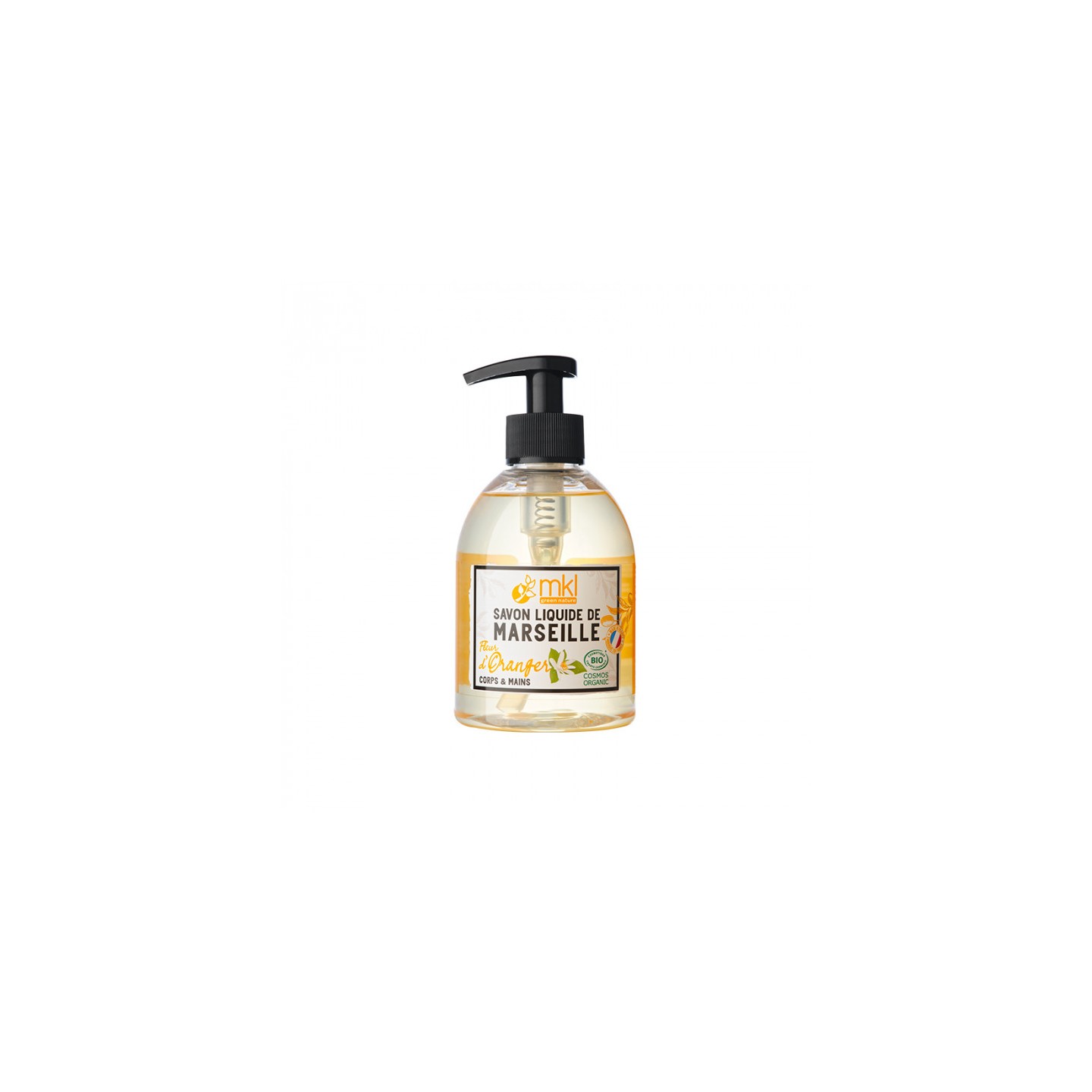 MKL Savon de Marseille surgras Fleur d'oranger certifié Bio - 300ml