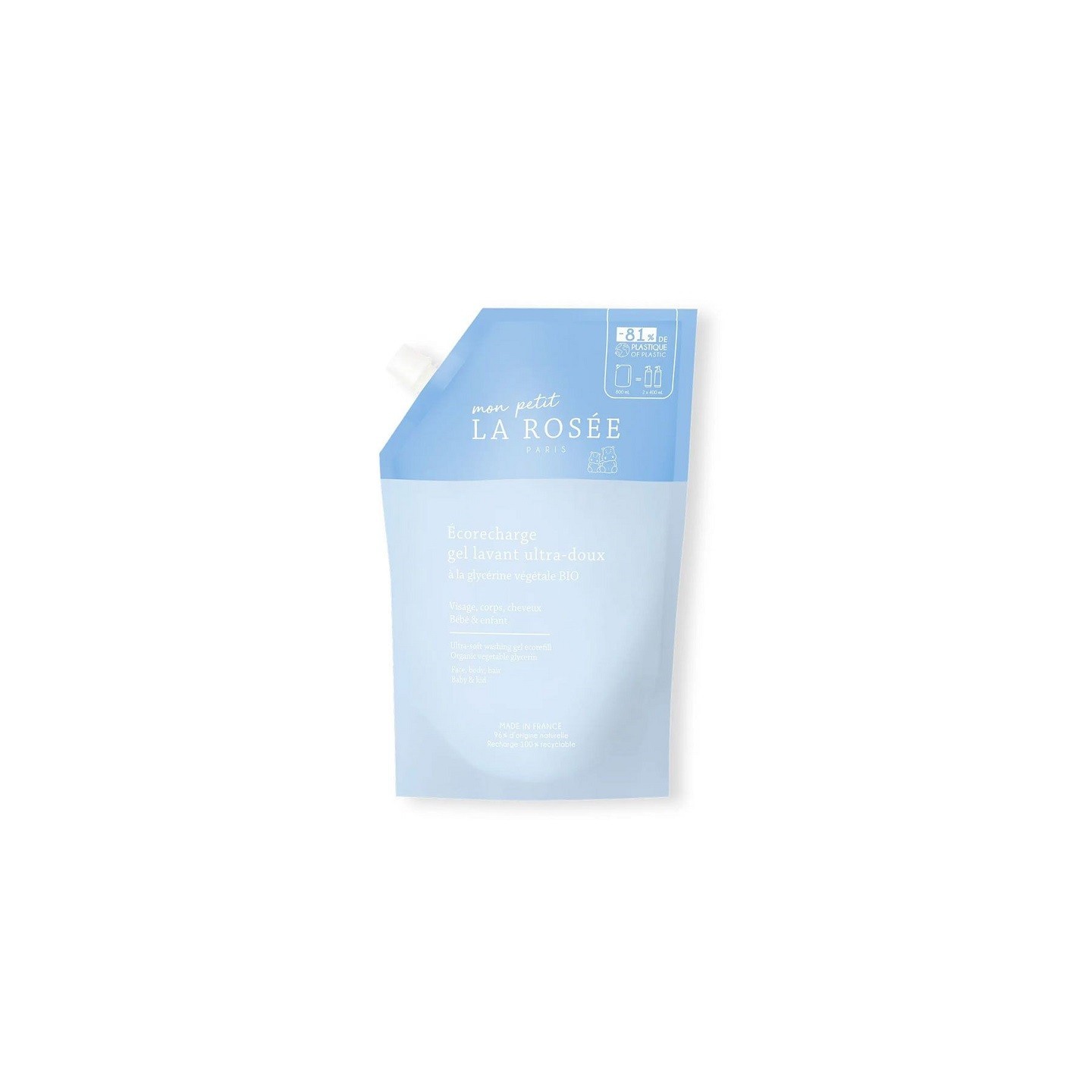 Mon Petit La Rosée Gel lavant ultra-doux bébé - Ecorecharge 800ml