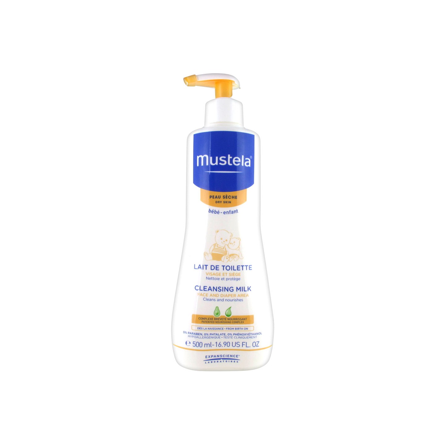 Mustela Bébé Lait de Toilette 500ml