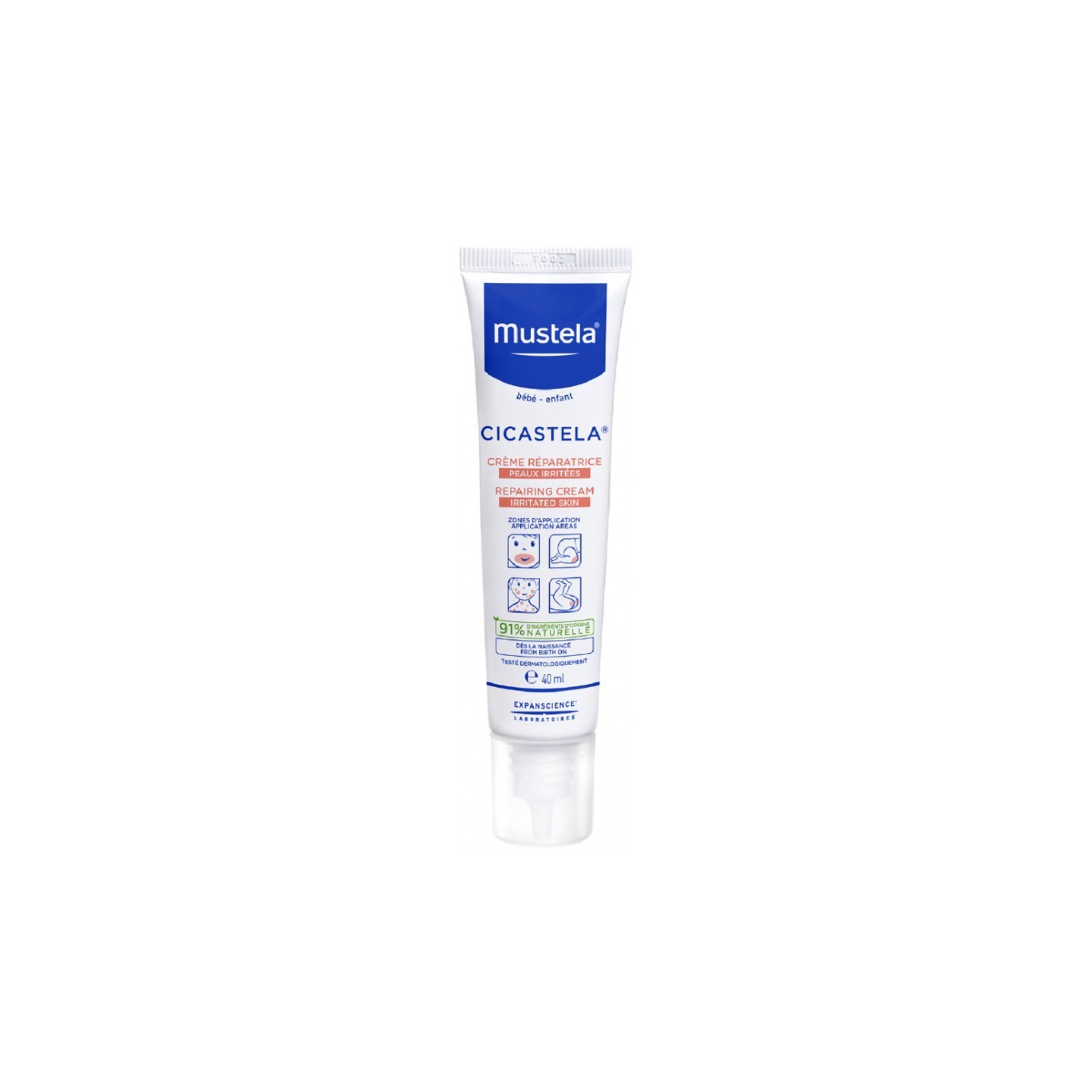 Mustela Cicastela Crème réparatrice peaux irritées - 40ml