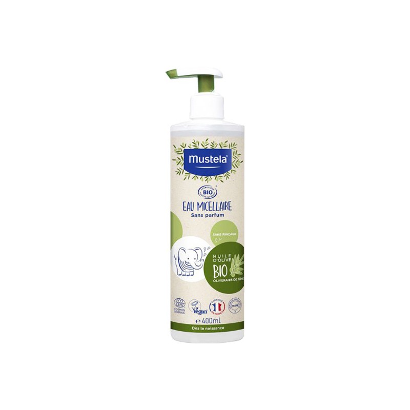 Pharmacie Bastille - Mustela eau micellaire bio sans parfum 400ml