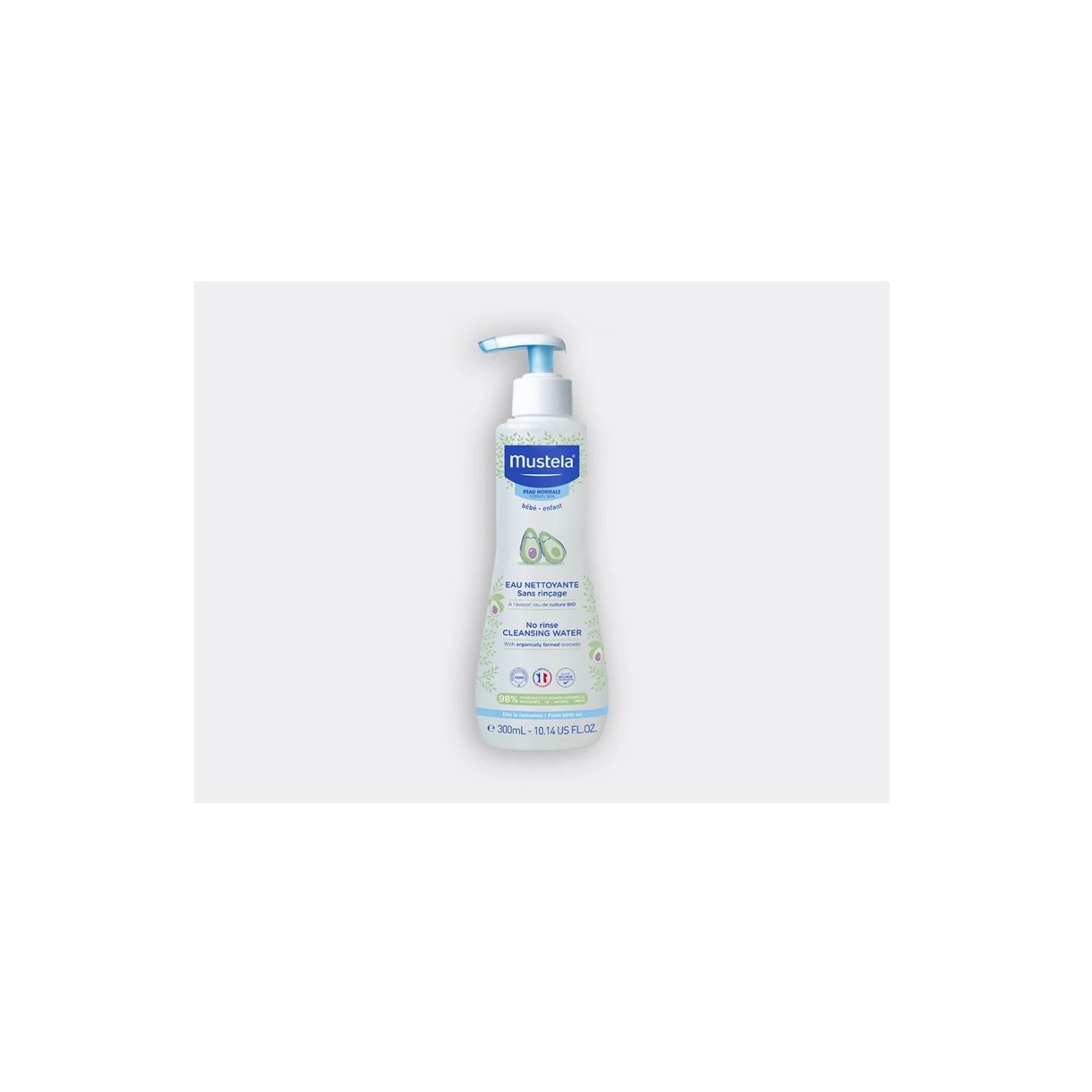 Mustela eau nettoyante bébé sans rinçage 300ml