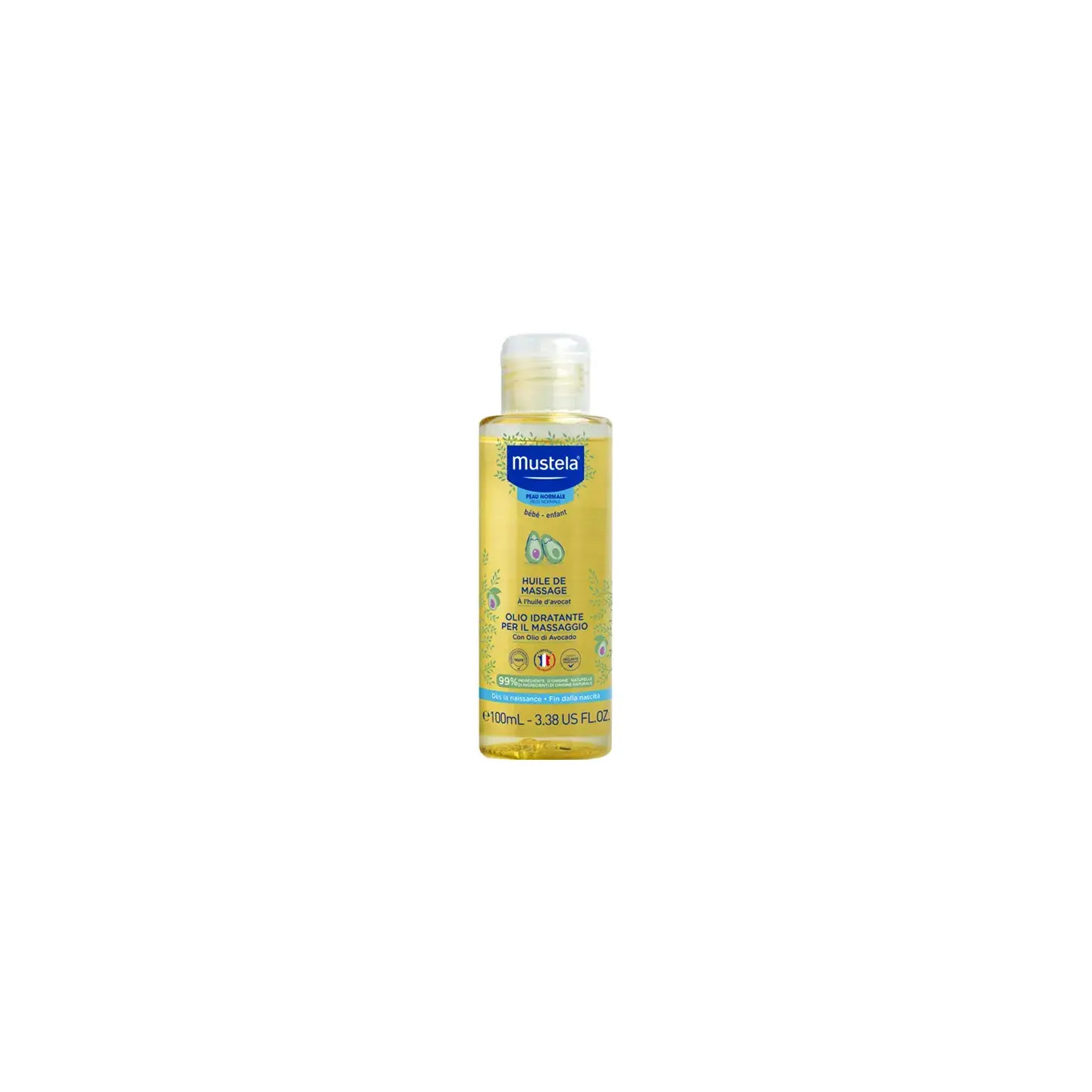 Mustela huile de massage à l'huile d'avocat - 100ml