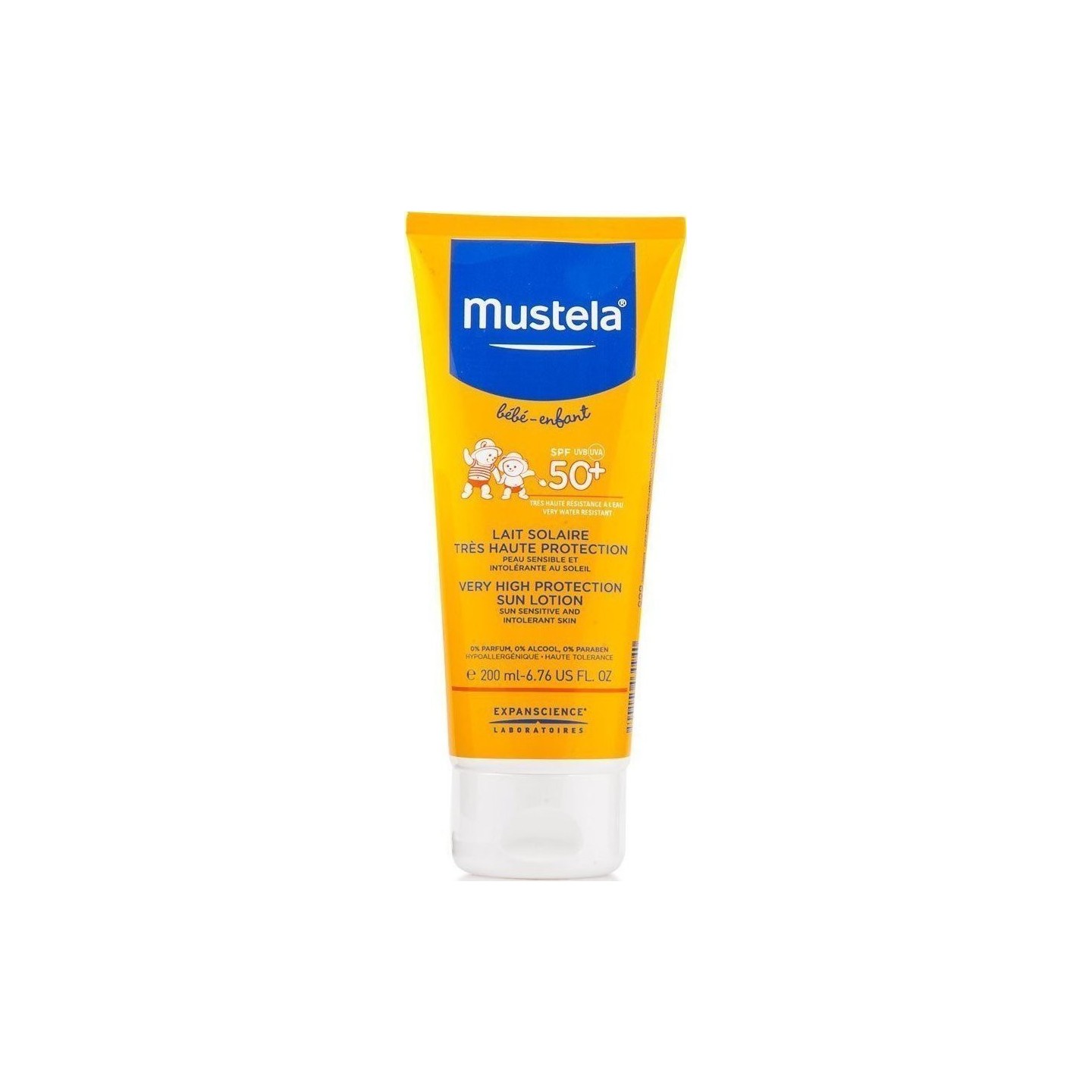Mustela Lait solaire spf 50+ tube 200ml