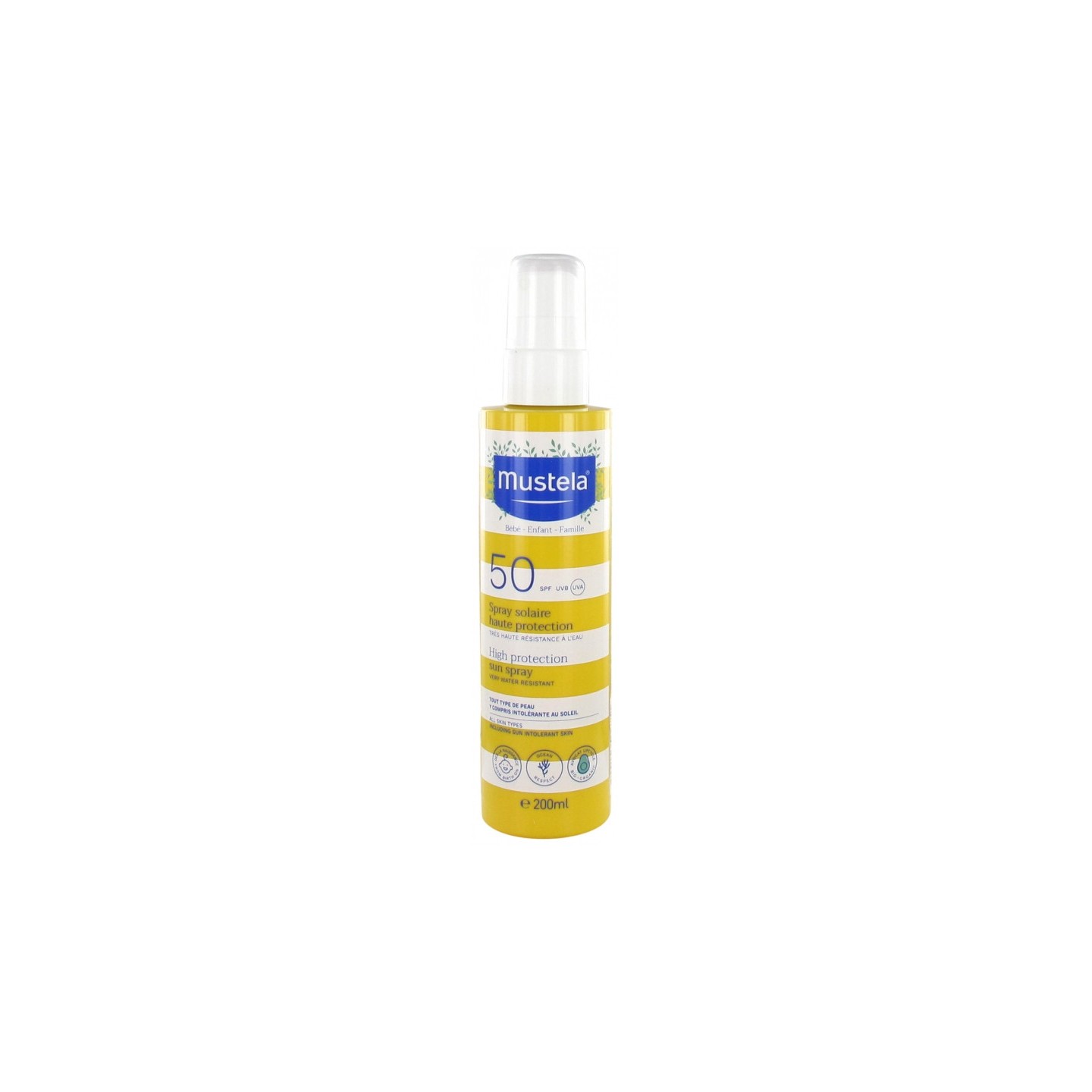 Mustela Spray solaire haute protection SPF50+ - 200ml