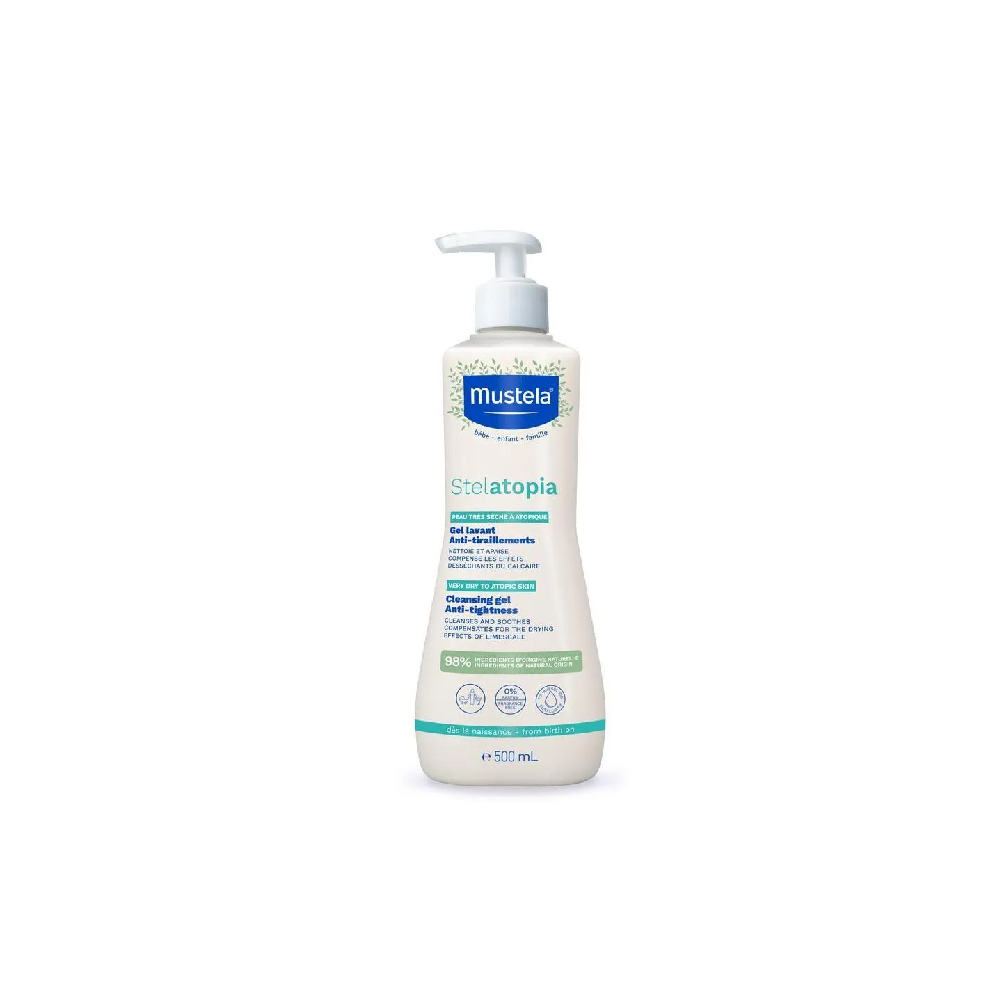 Mustela Stelatopia Gel lavant - 500ml