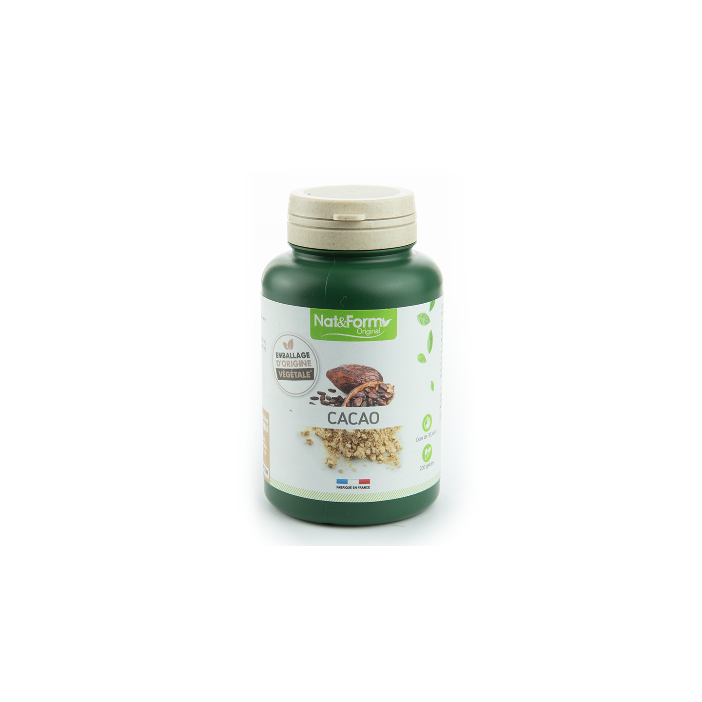 Nat & Form Cacao - 200 gélules