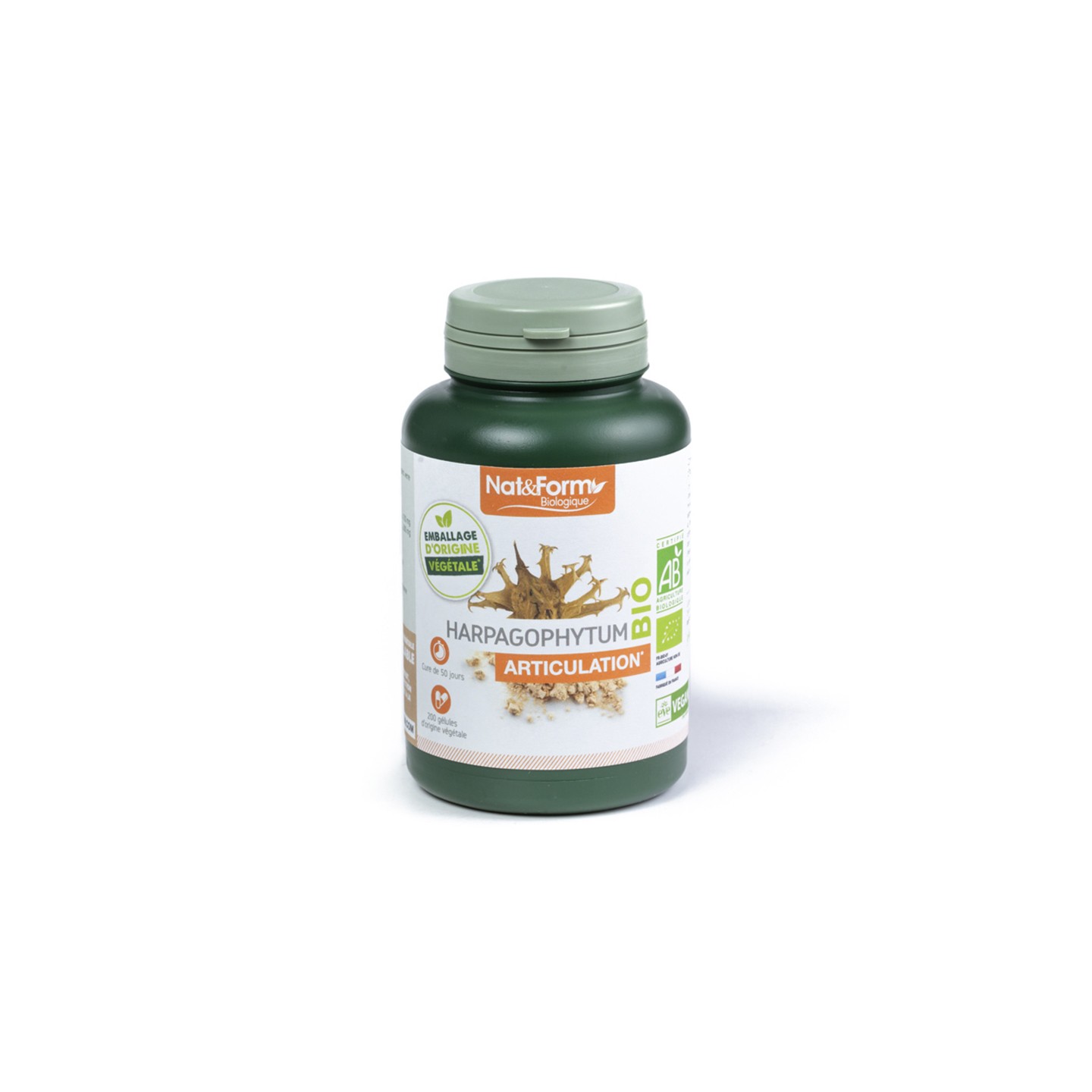 Nat & form Harpagophytum bio 200 gélules