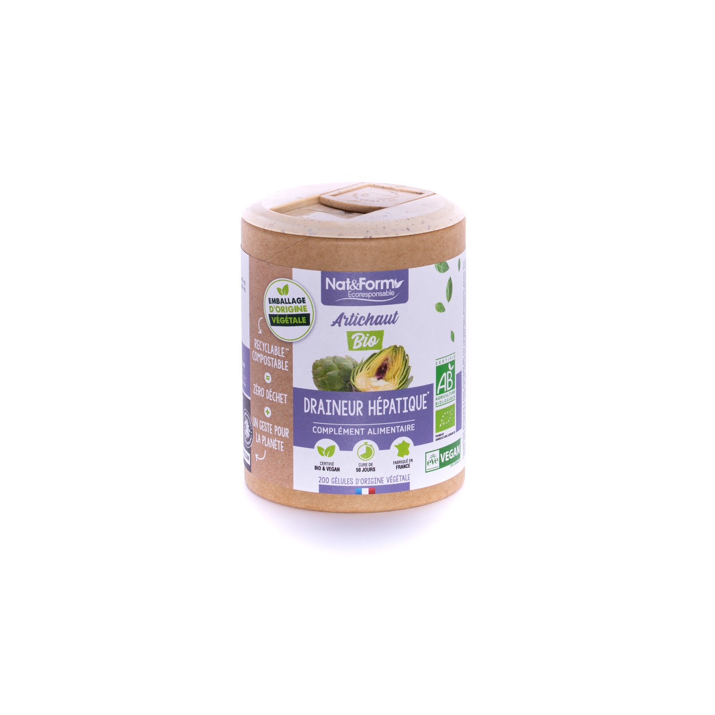 Nat&Form Artichaut Bio - 90 gélules