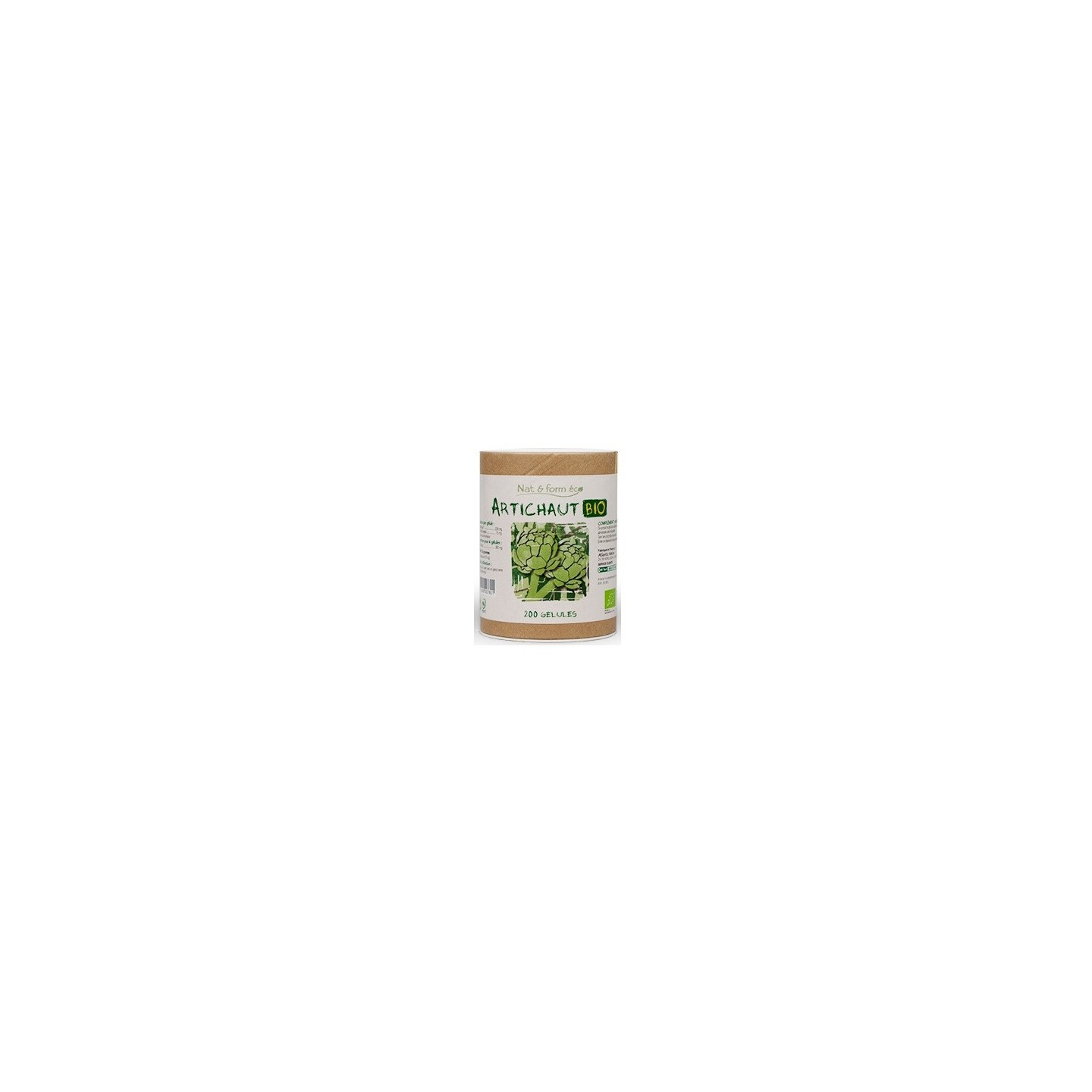 Nat&Form Artichaut eco Bio 200 gélules