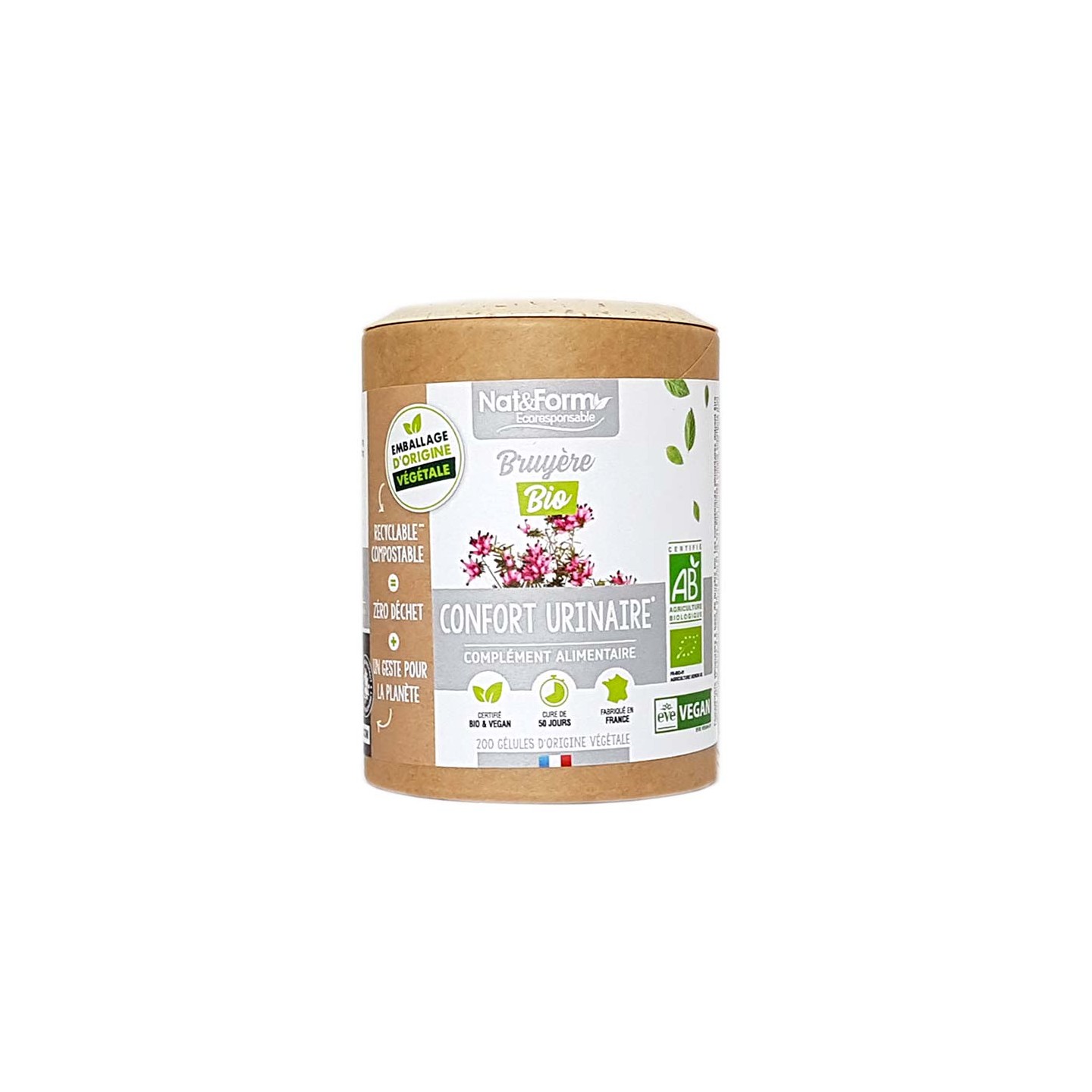 Nat&Form Bruyère Bio - 200 gélules