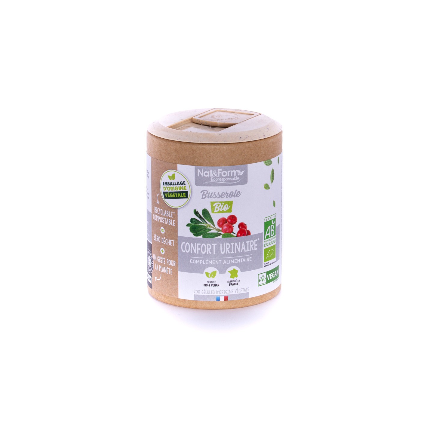 Nat&Form Busserole Bio - 90 gélules