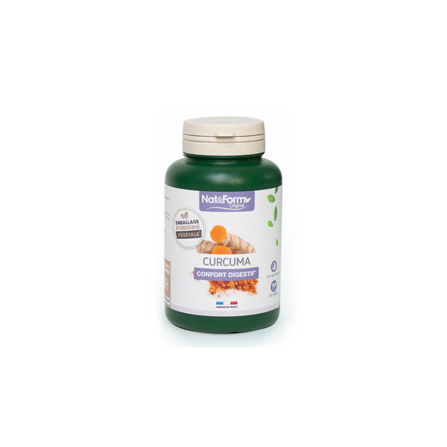 Nat&Form Curcuma - 200 gélules