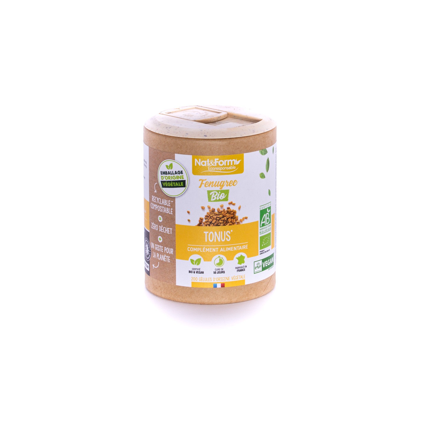 Nat&Form Fenugrec Bio - 90 gélules
