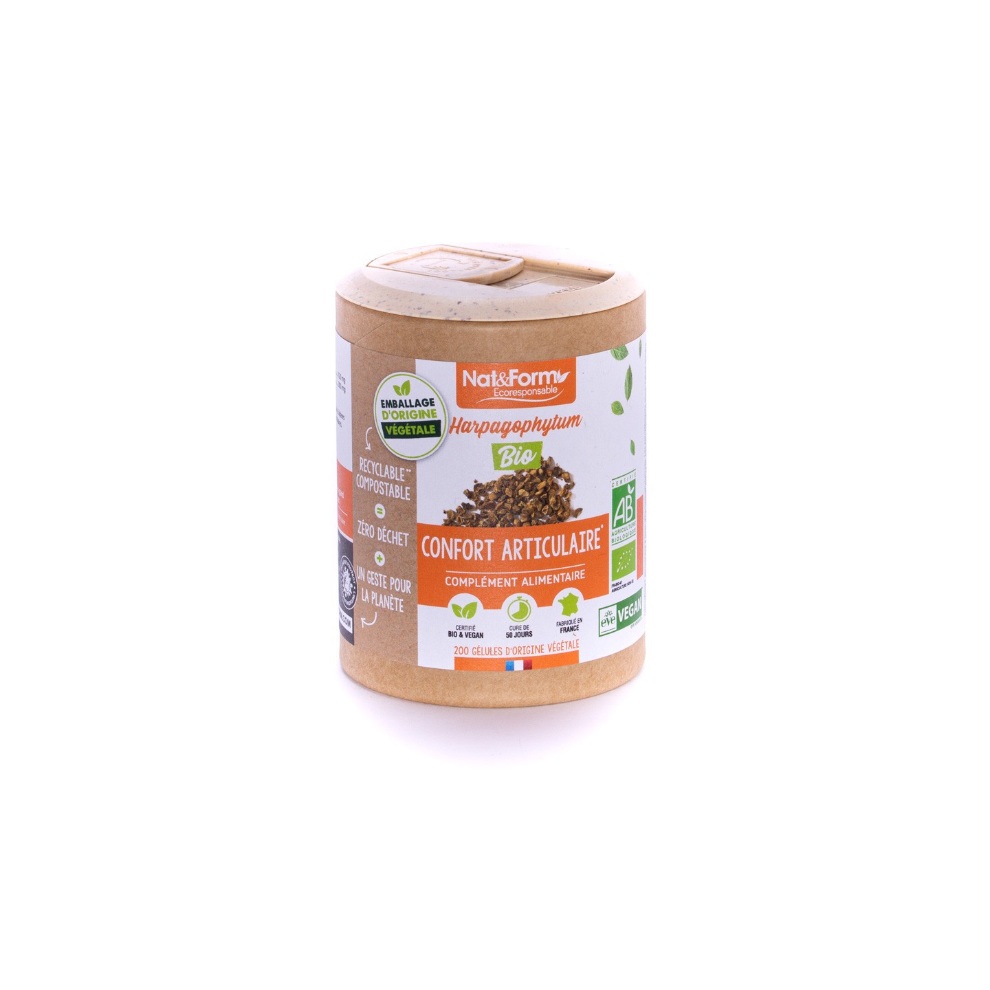 Nat&Form Harpagophytum Bio - 90 gélules