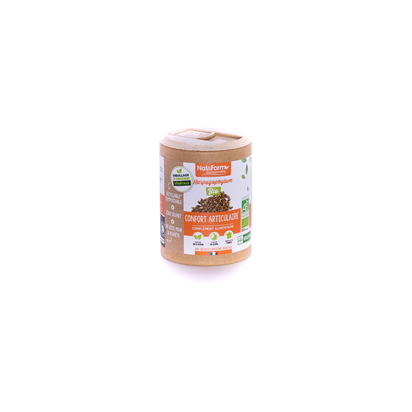 Nat&Form Harpagophytum Bio Eco 200 gélules