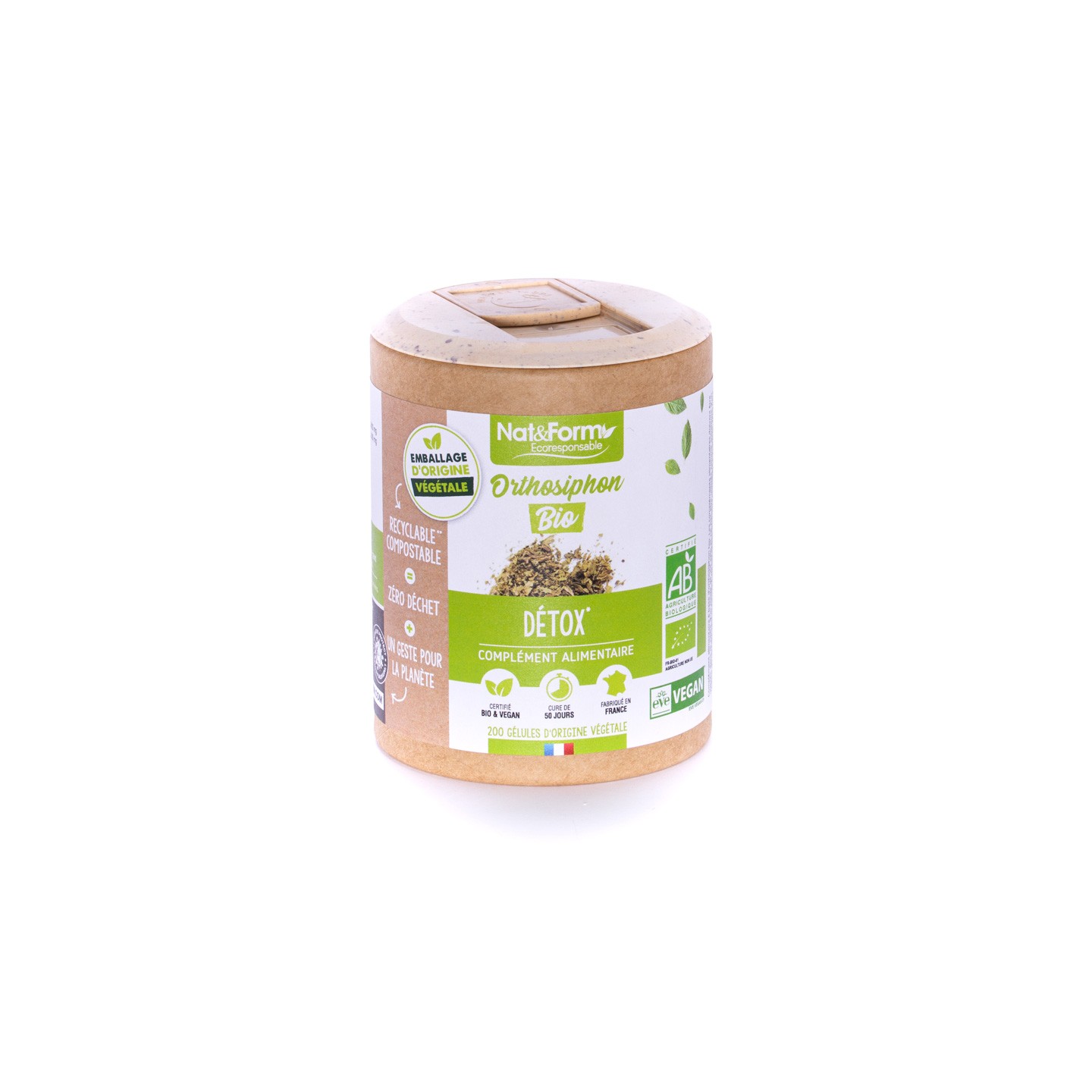 Nat&Form Orthosiphon Bio eco 200 gélules