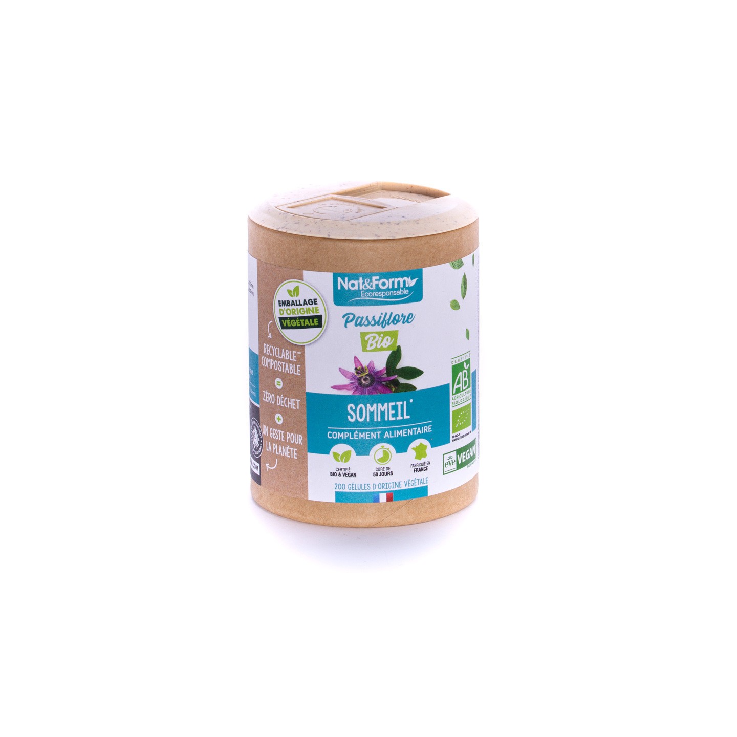 Nat&Form Passiflore Bio - 90 gélules