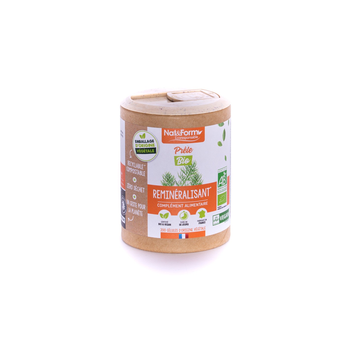 Nat&Form Prêle Bio - 90 gélules
