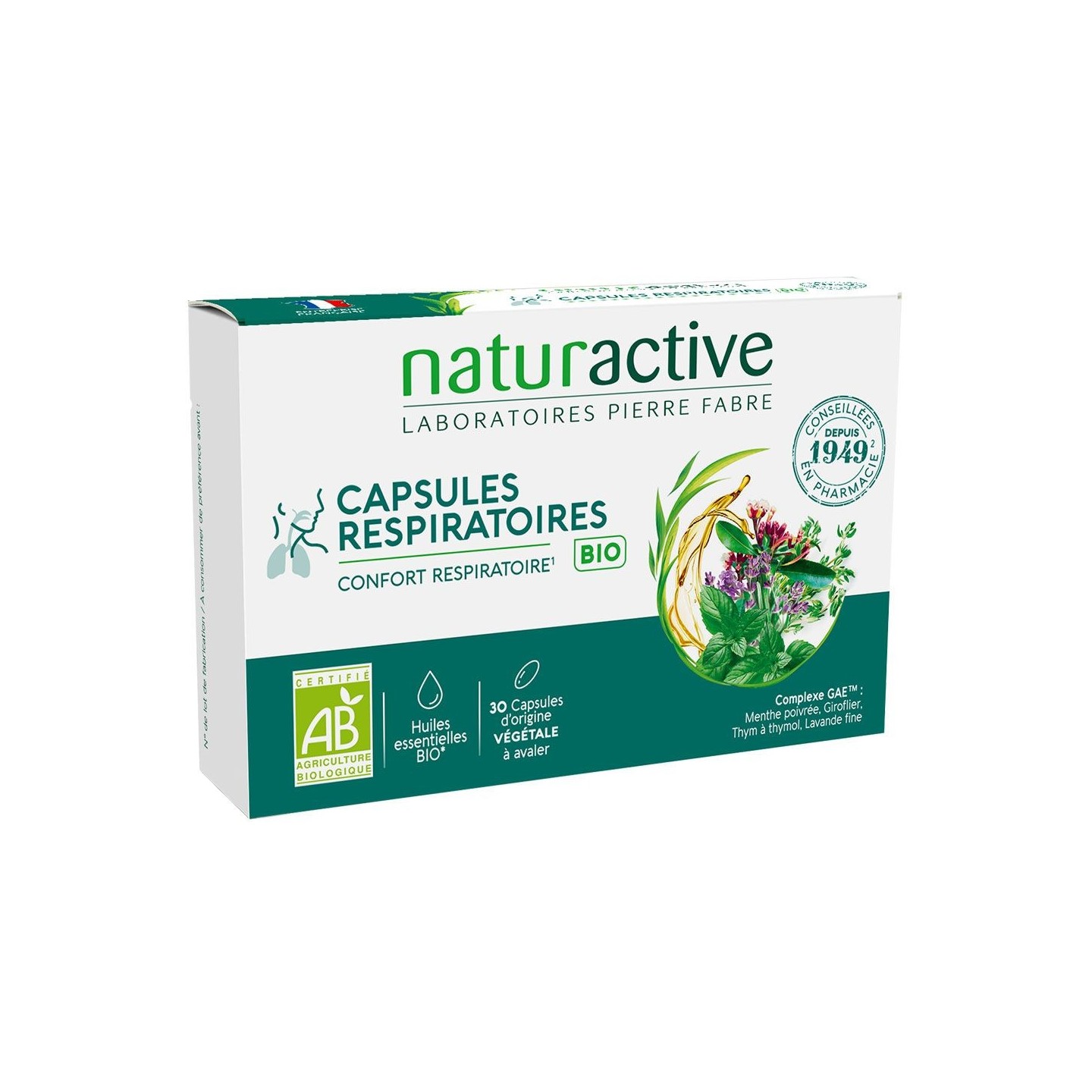 Naturactive Capsules respiratoires Bio - 30 capsules