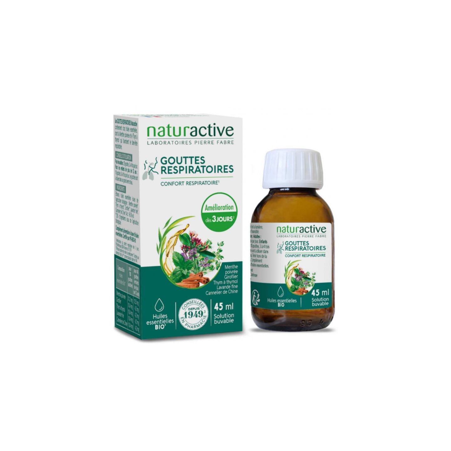 Naturactive Gouttes respiratoires - 45ml