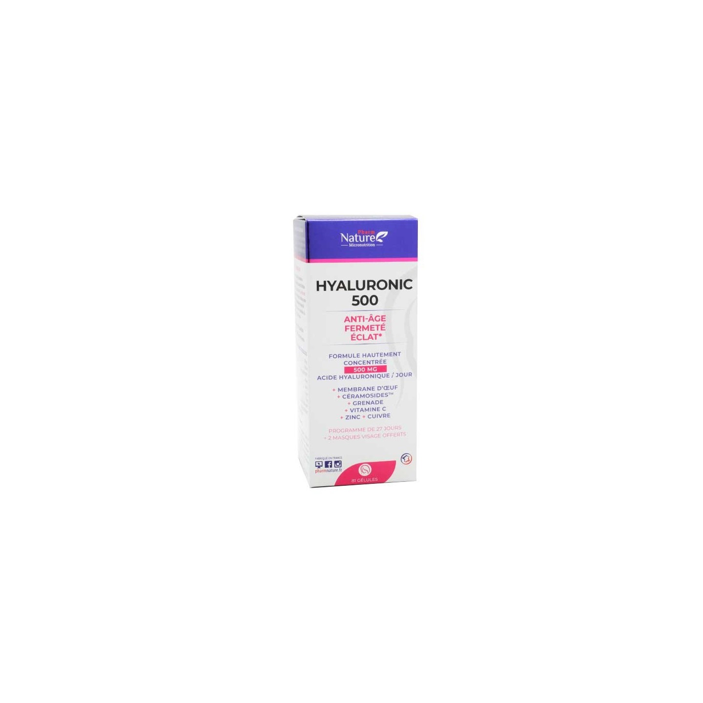 Nature Attitude Hyaluronic 500 - 81 gélules