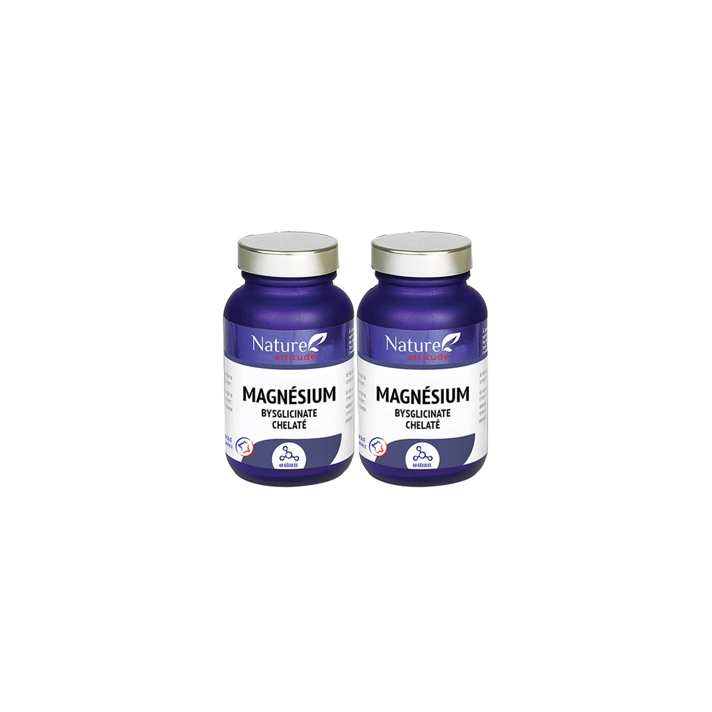 Nature Attitude Magnésium Bisglycinate Chélaté - 2 x 60 gélules