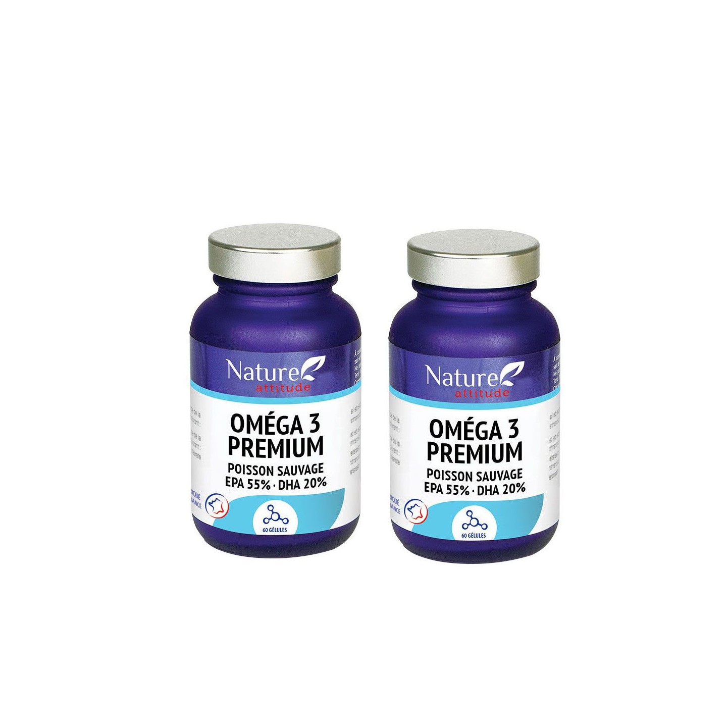 Nature Attitude Oméga 3 premium - 2 x 60 capsules