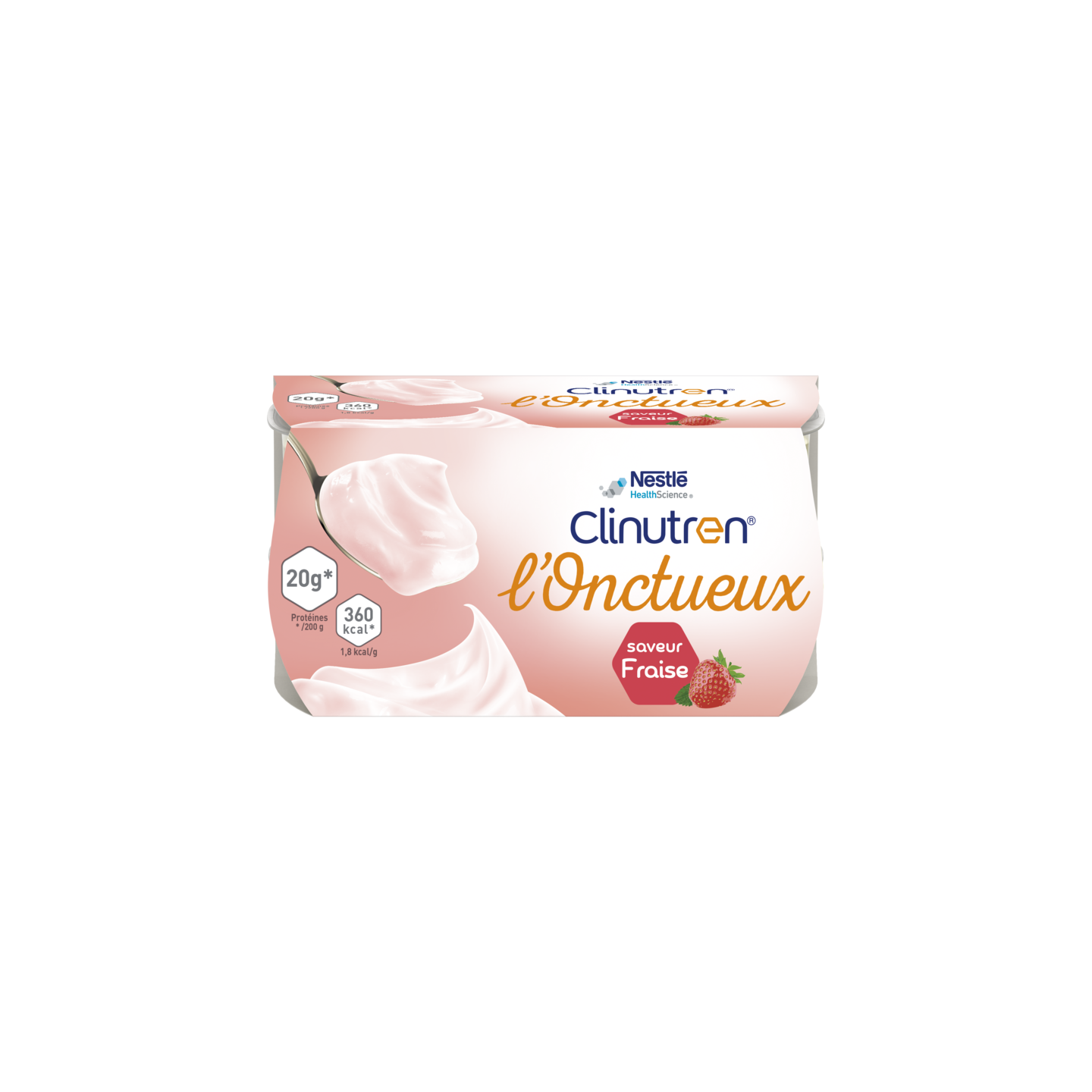 Nestlé Health Science Clinutren L’Onctueux à la fraise - 4X200g
