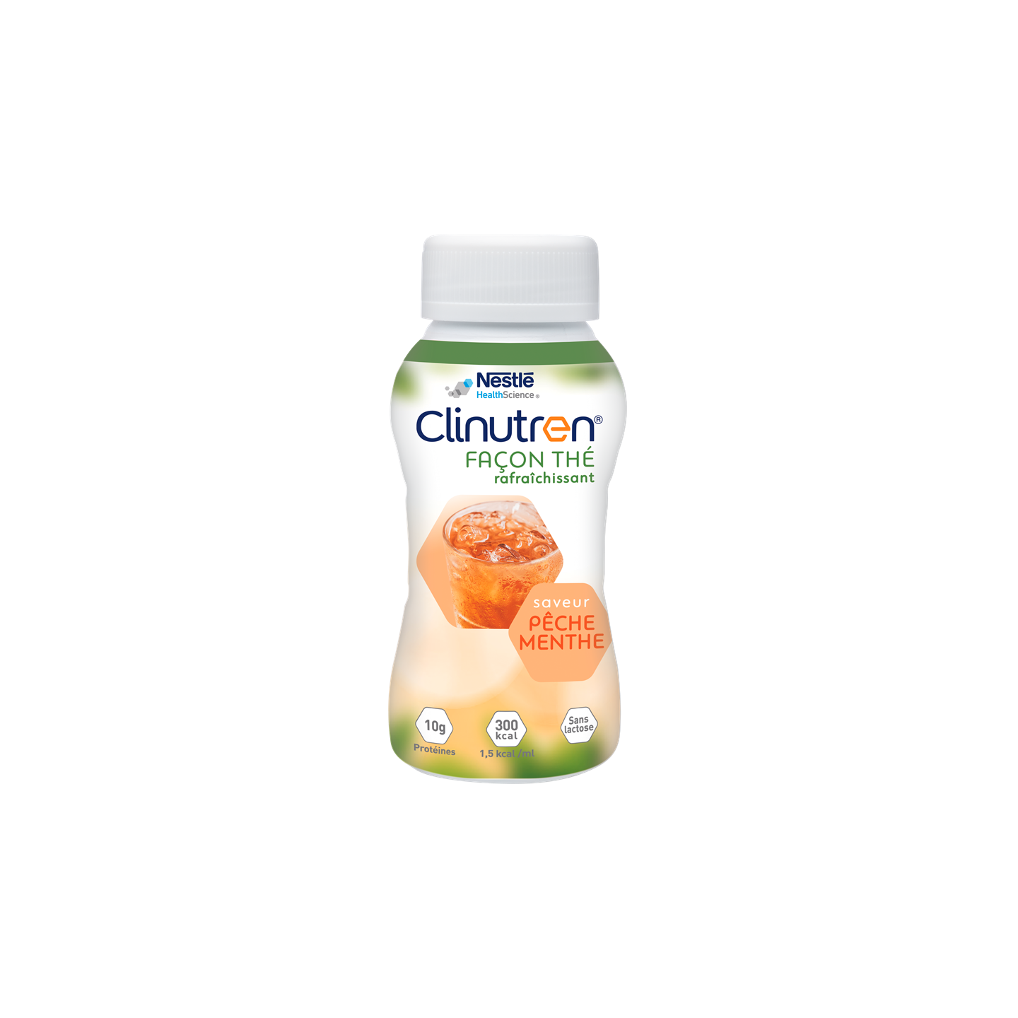 Nestlé Health Science Clinutren Thé rafraîchissant pêche menthe - 4X200ml